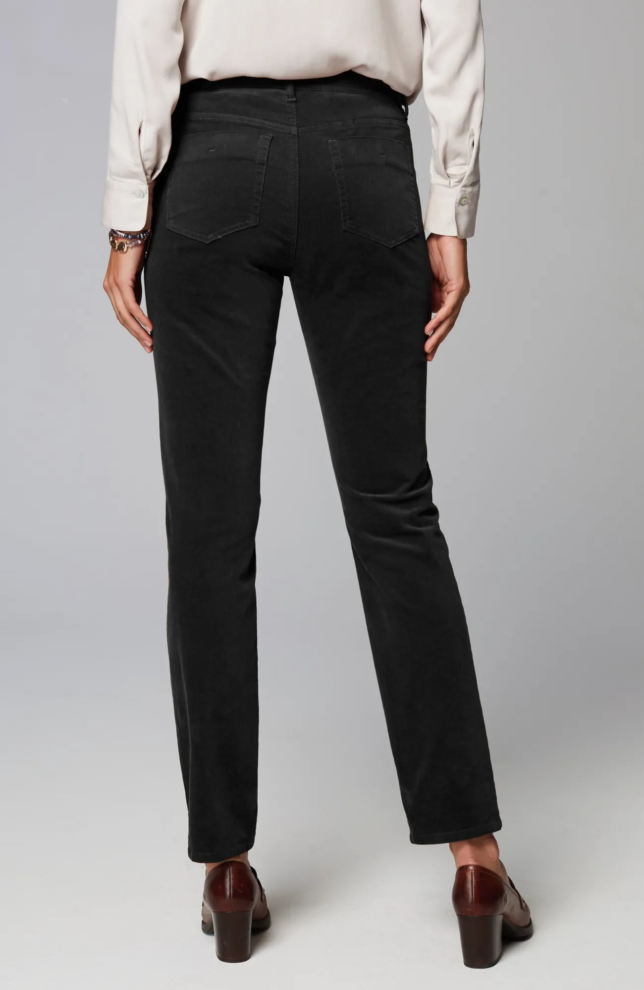 J.Jill Authentic Fit Slim-Leg Corduroy Pants Spiced Wine Best Sale