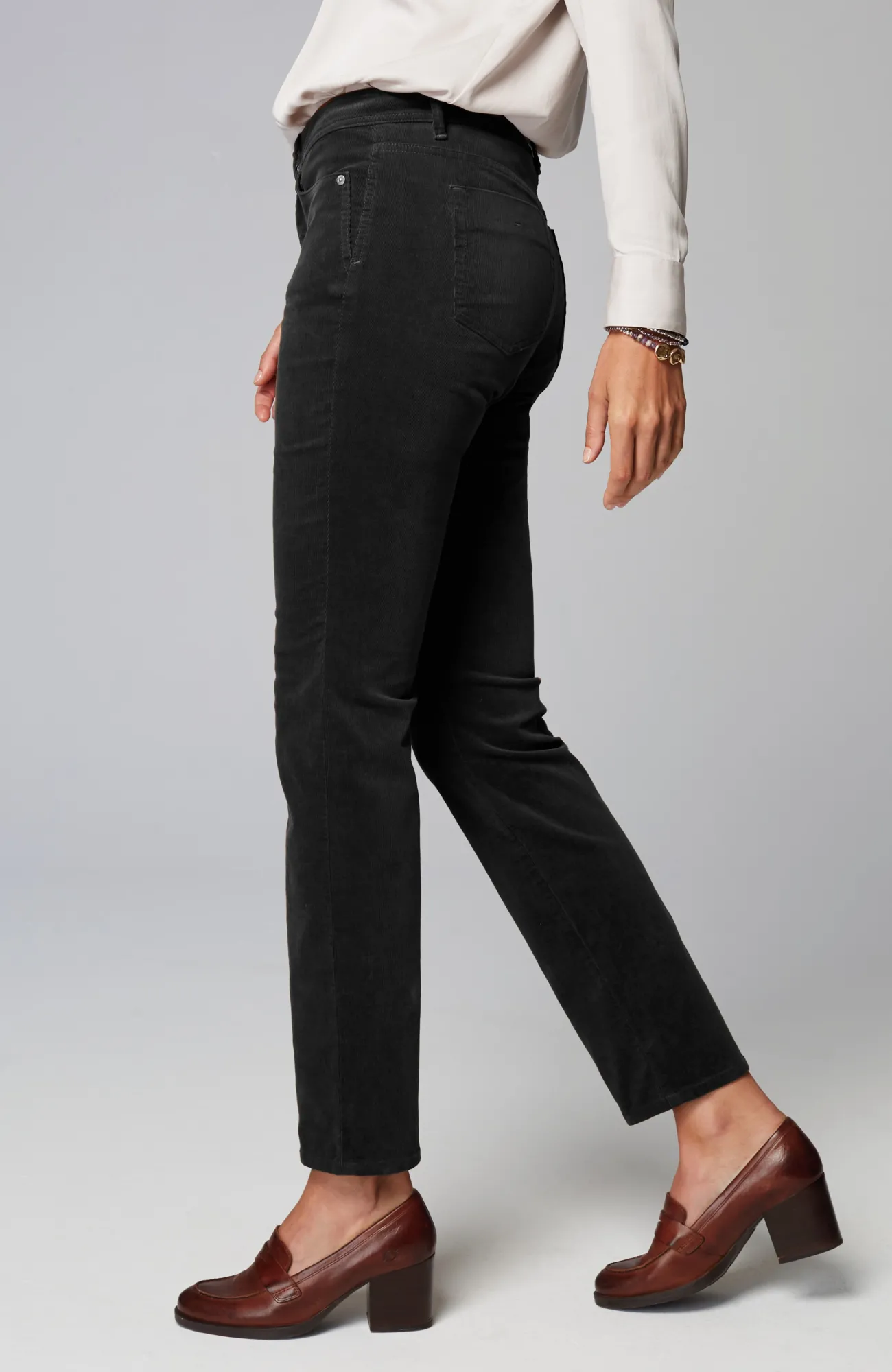 J.Jill Authentic Fit Slim-Leg Corduroy Pants Spiced Wine Best Sale