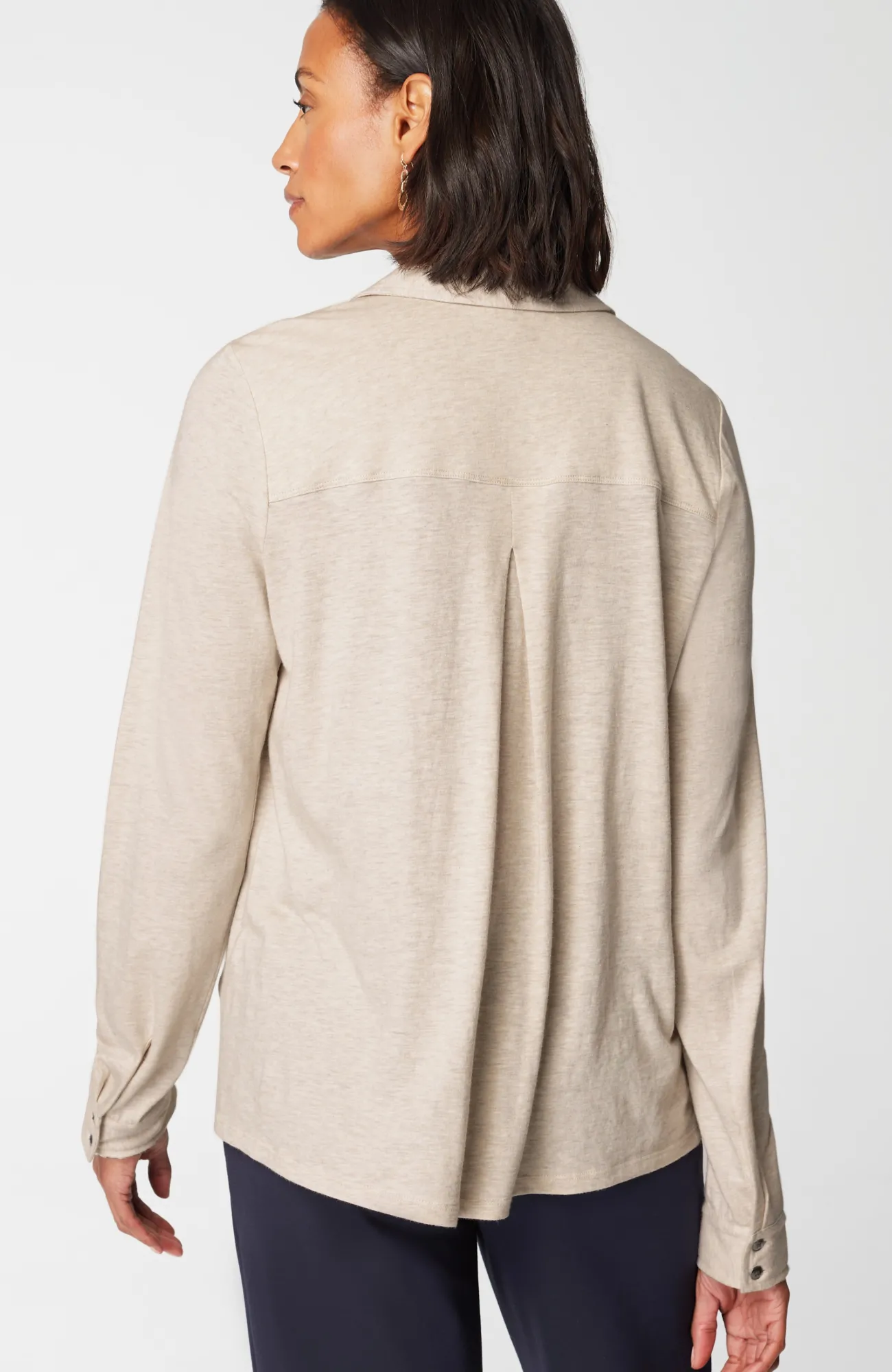 J.Jill Button-Front Knit Shirt Sale