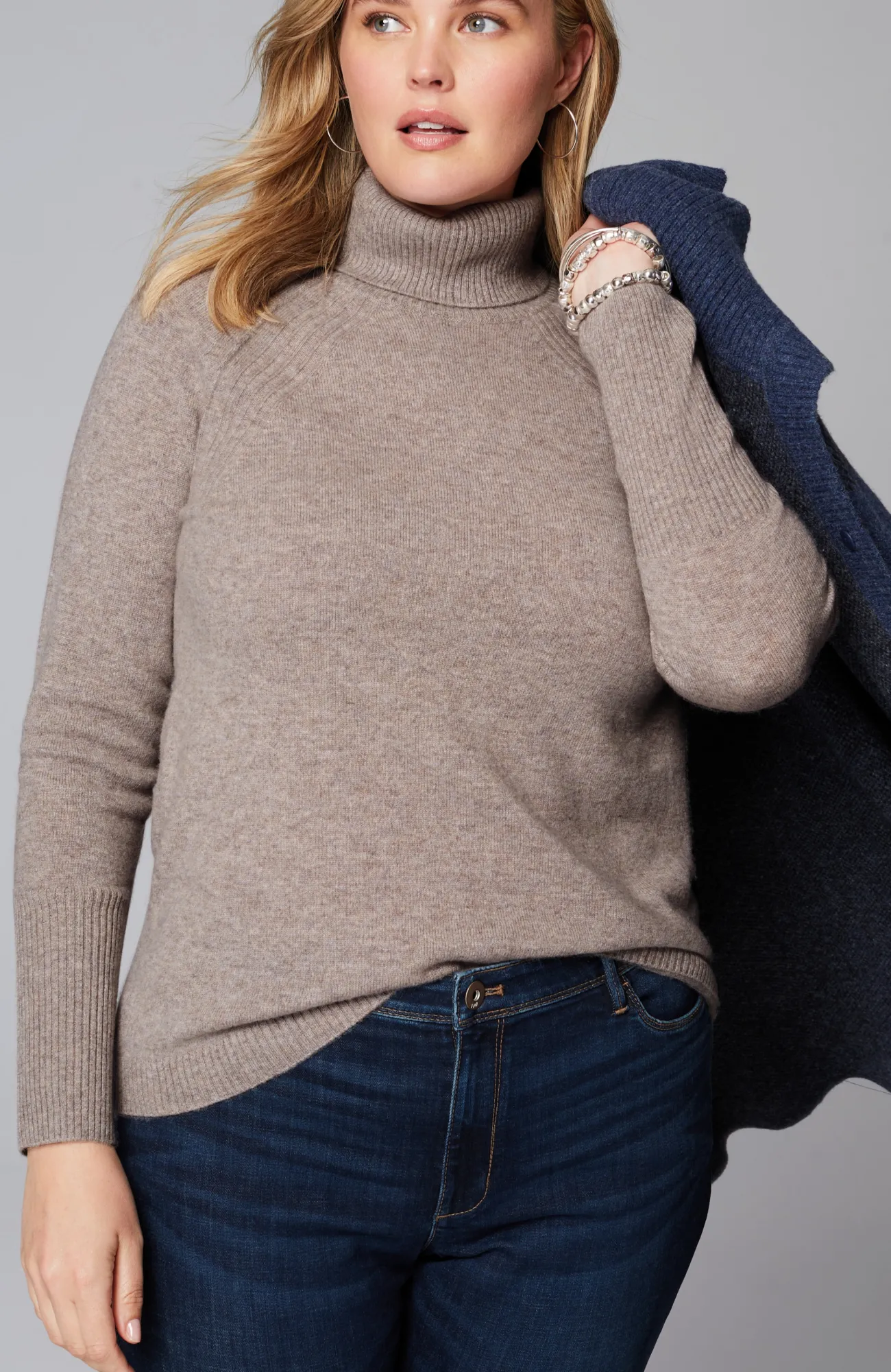 J.Jill Cashmere Cowl-Neck Sweater Discount