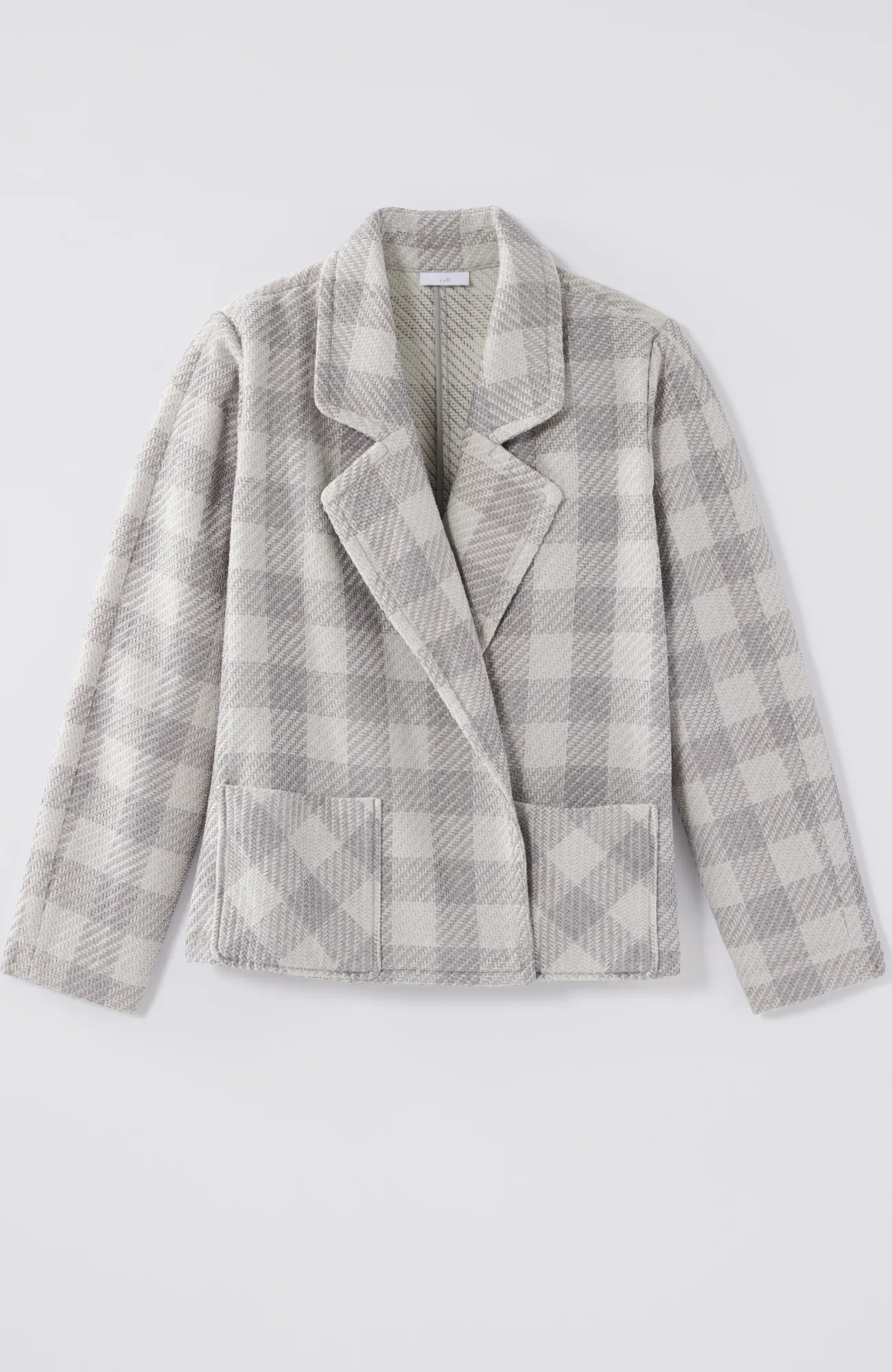 J.Jill Chenille A-Line Jacket Grey/light Grey Best Sale