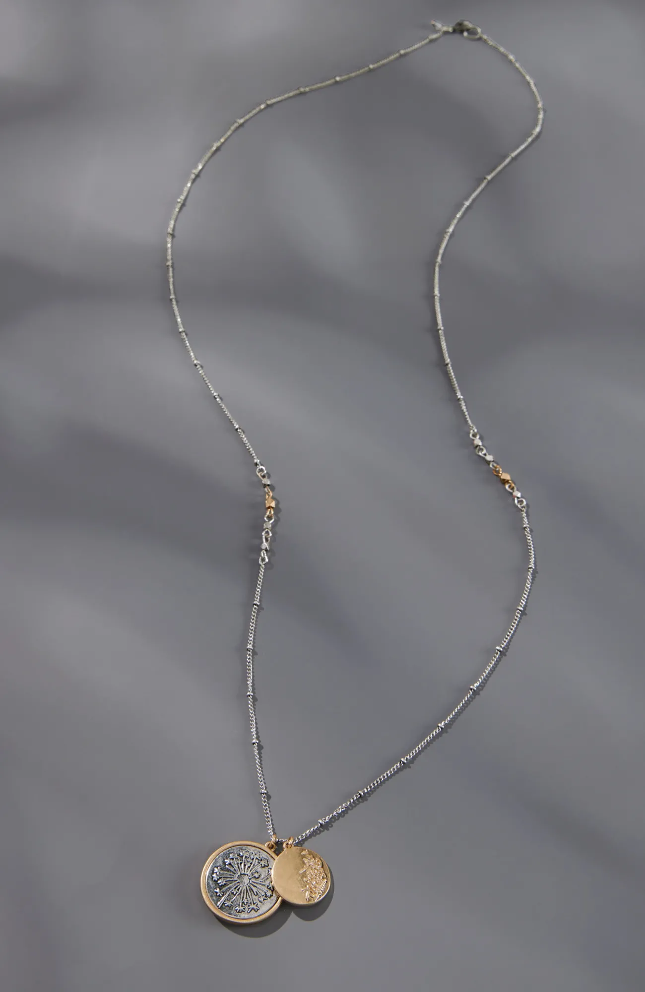 J.Jill Compassion Fund Hopeful Dandelion Necklace Silvertone/goldtone Hot