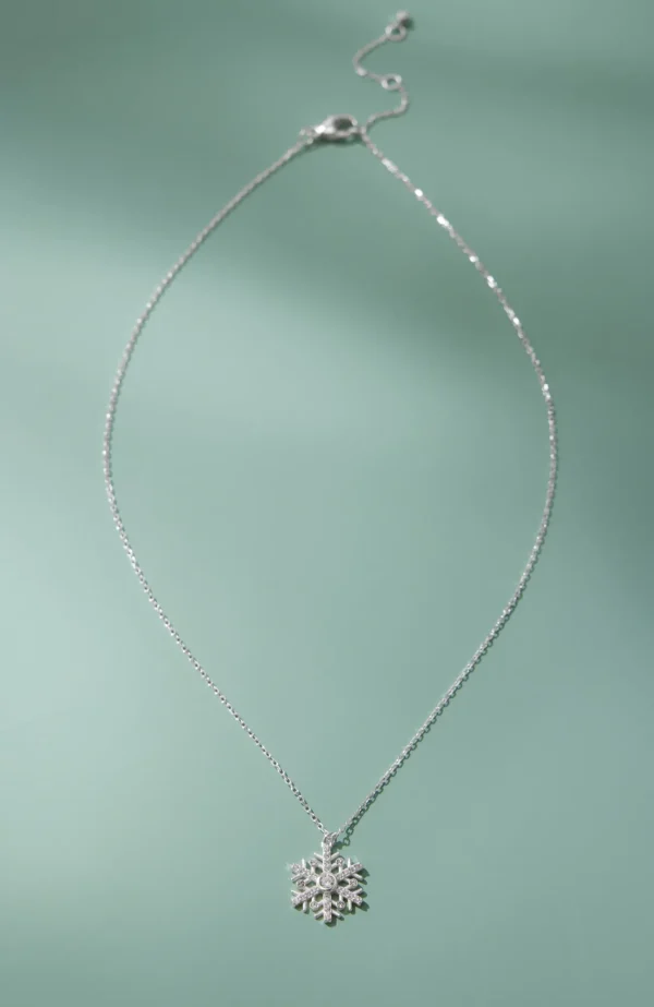 J.Jill Compassion Fund Sterling Snowflake Necklace Silver Sale
