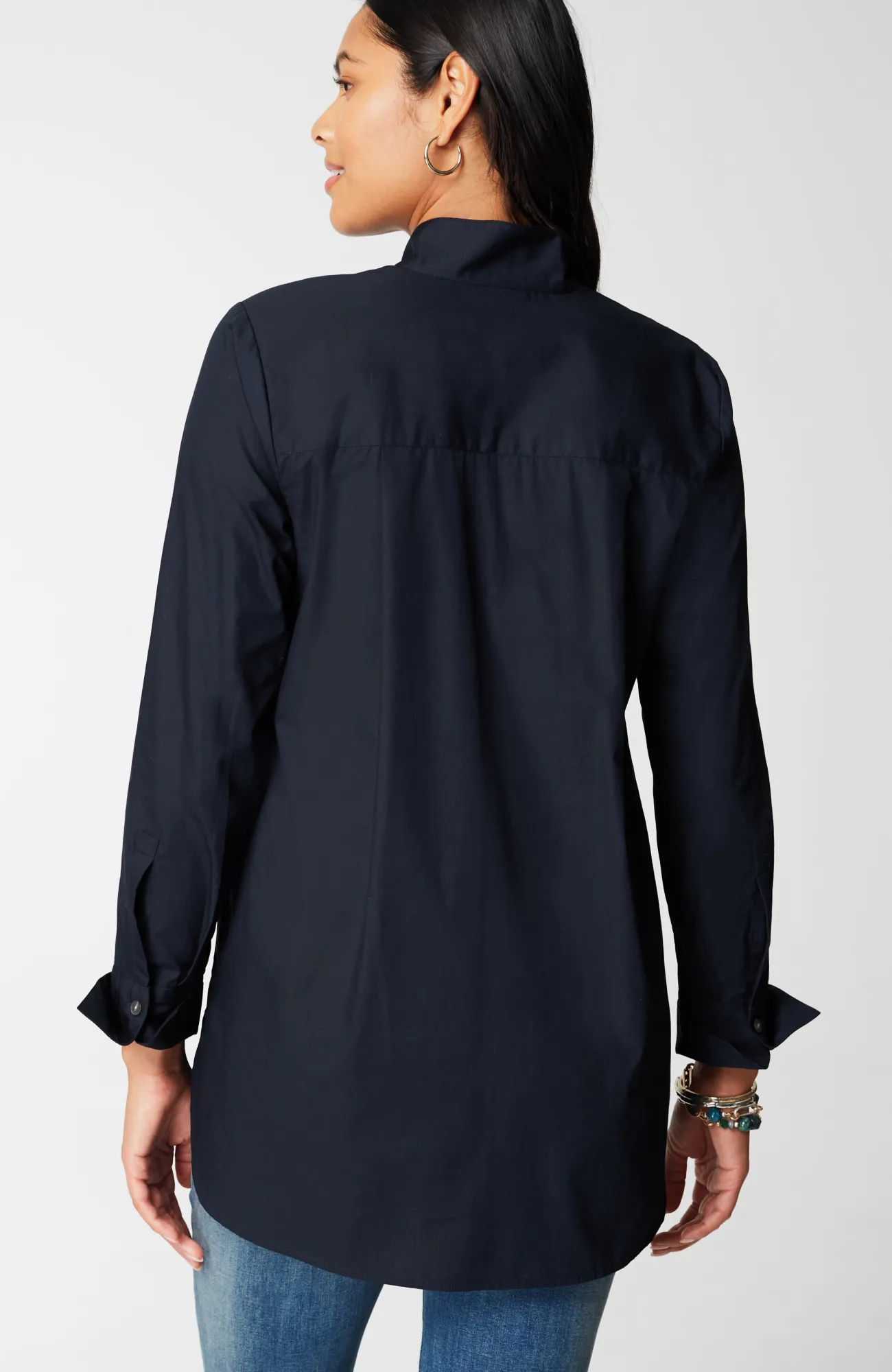 J.Jill Cotton Stand-Collar Tunic Best Sale