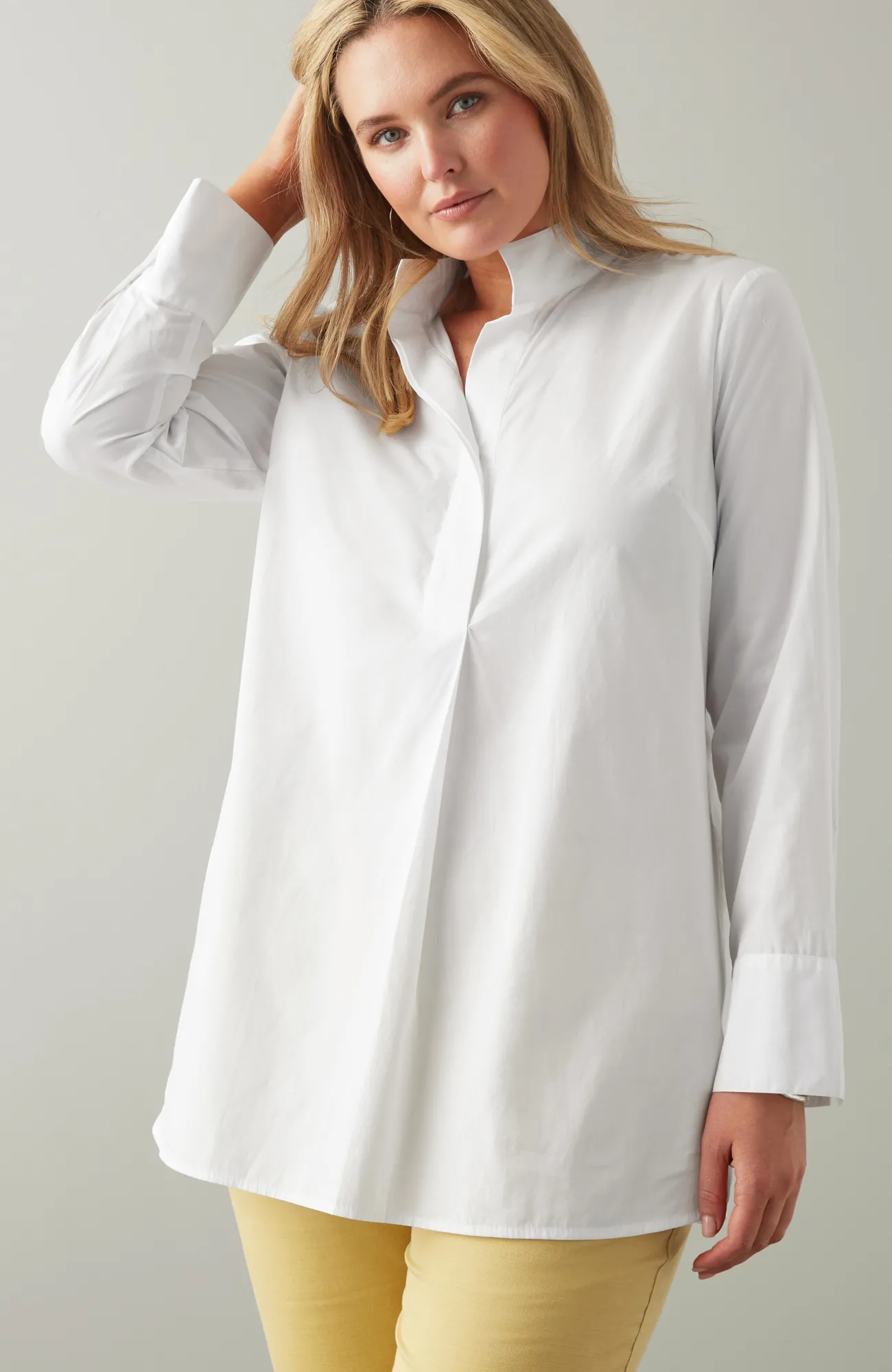 J.Jill Cotton Stand-Collar Tunic Best Sale