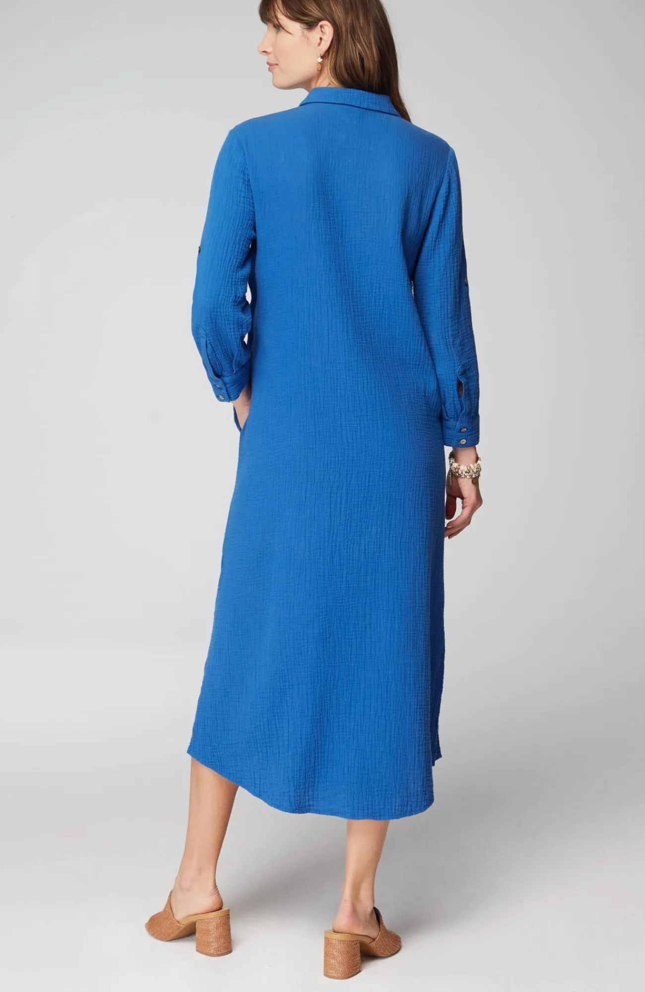 J.Jill Cotton-Gauze One-Pocket Shirtdress Discount