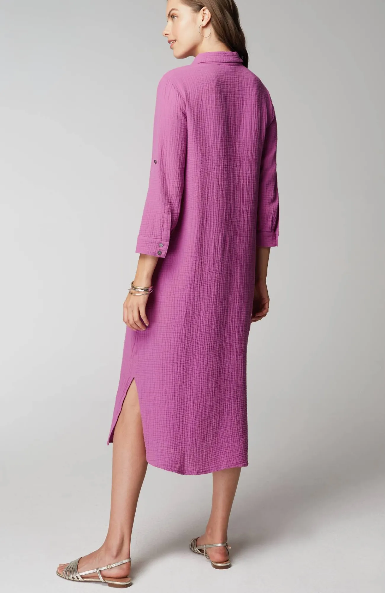 J.Jill Cotton-Gauze One-Pocket Shirtdress Discount