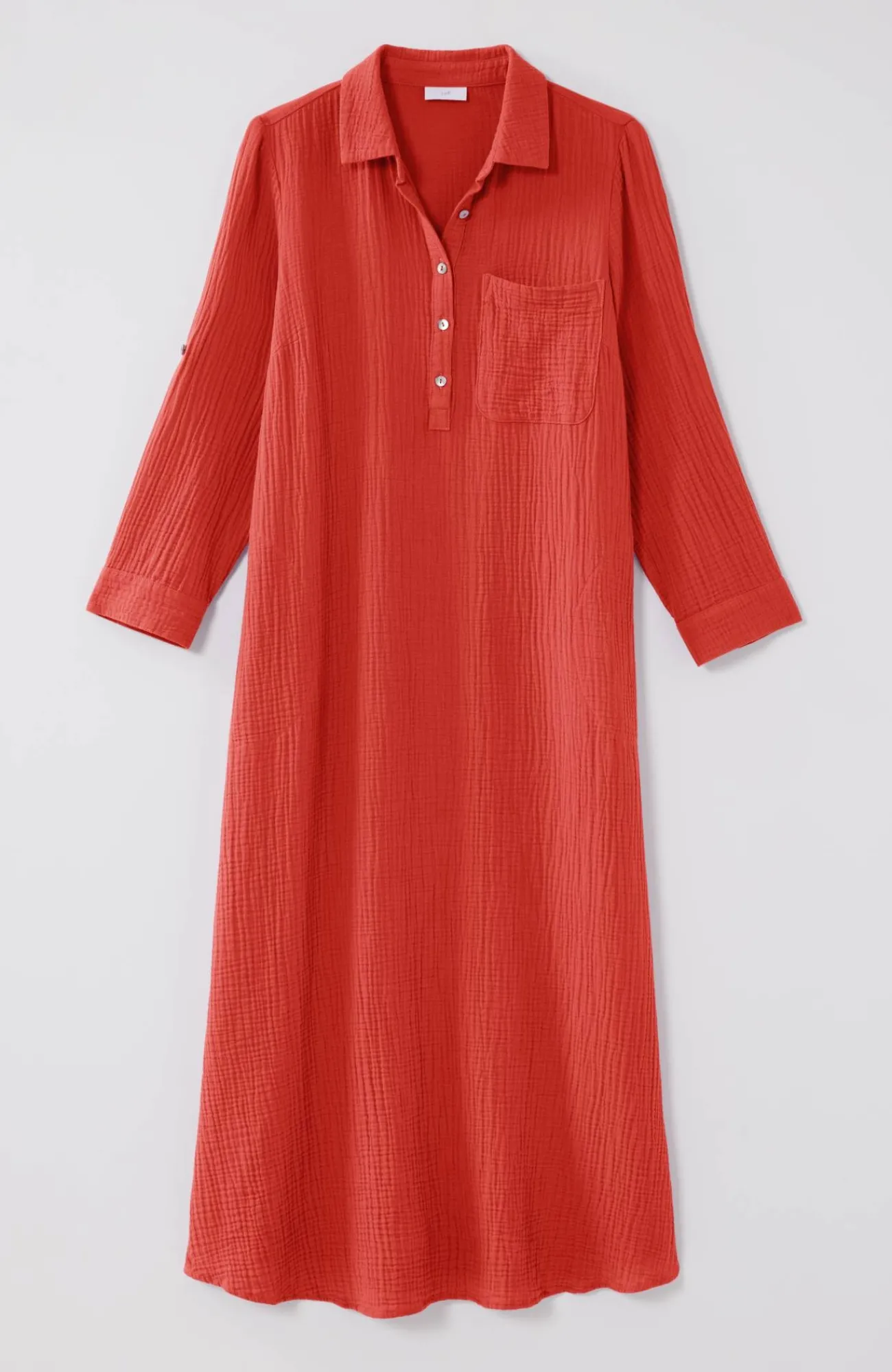 J.Jill Cotton-Gauze One-Pocket Shirtdress Discount
