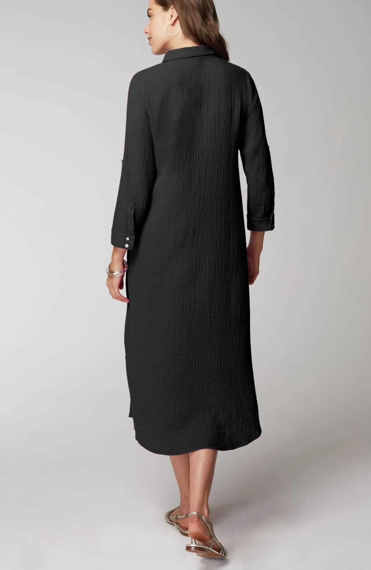 J.Jill Cotton-Gauze One-Pocket Shirtdress Discount