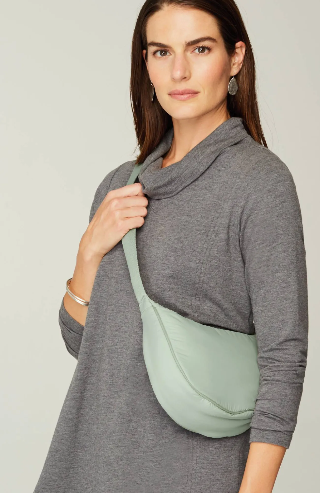 J.Jill Crescent Sling Bag Warm Natural Best