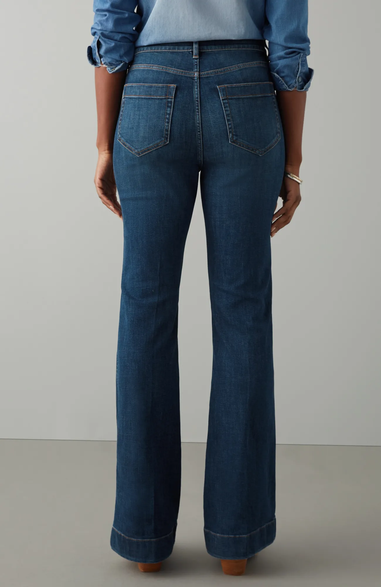 J.Jill Curvy-Fit Flare Jeans Tremont Wash Store