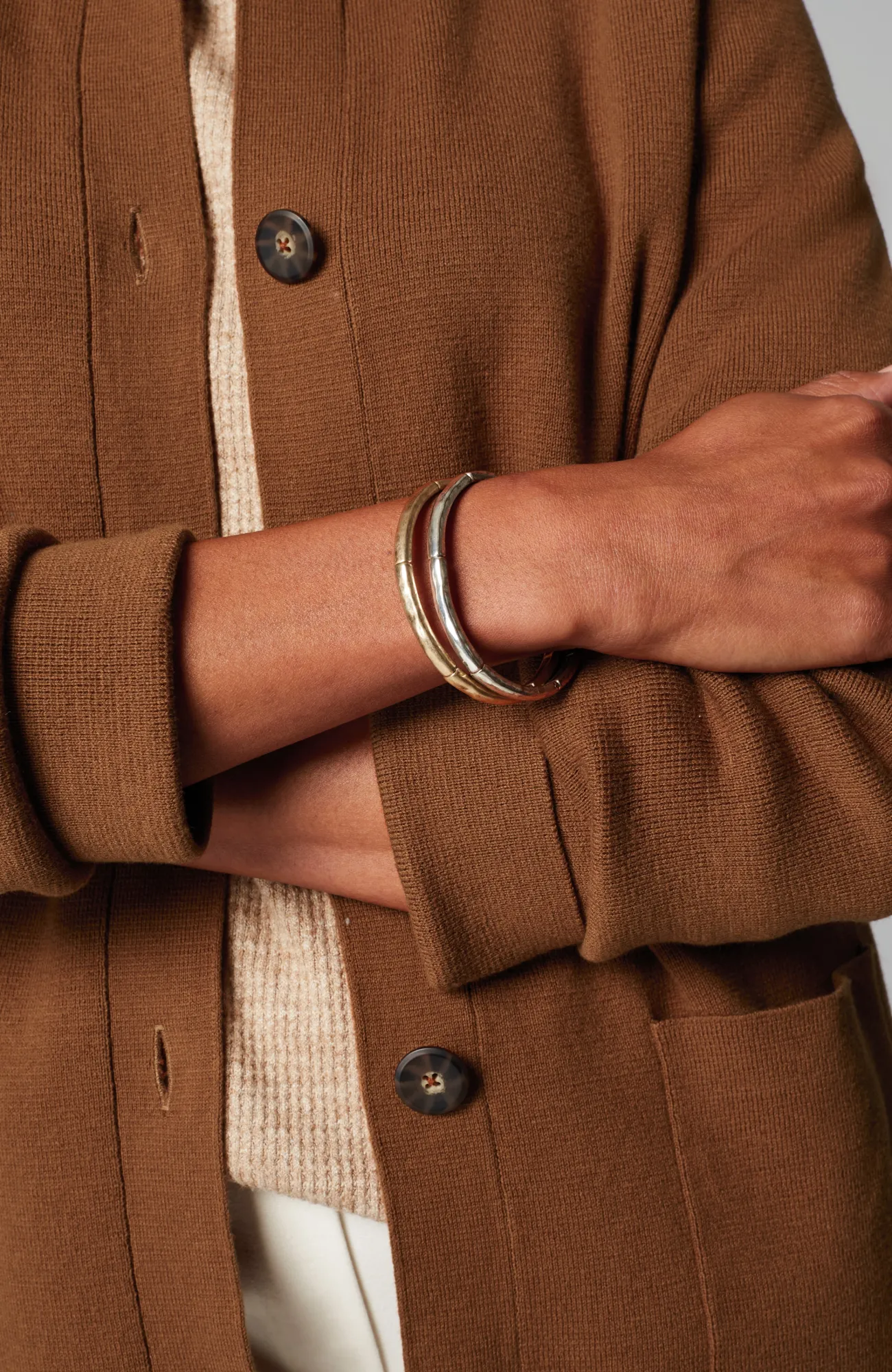 J.Jill Double-Knit Sweater-Jacket Nutmeg Flash Sale