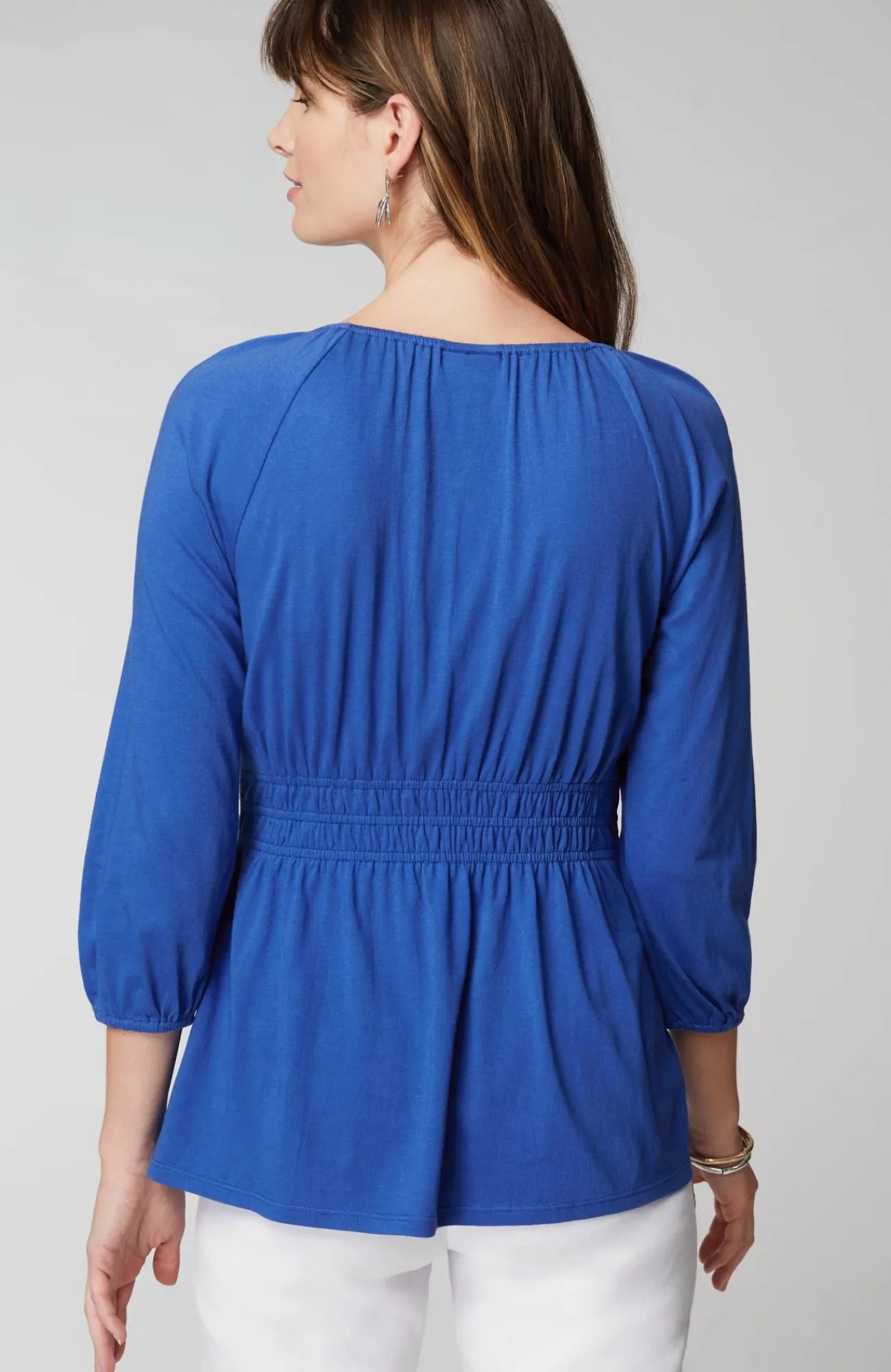 J.Jill Elastic-Waist Top New