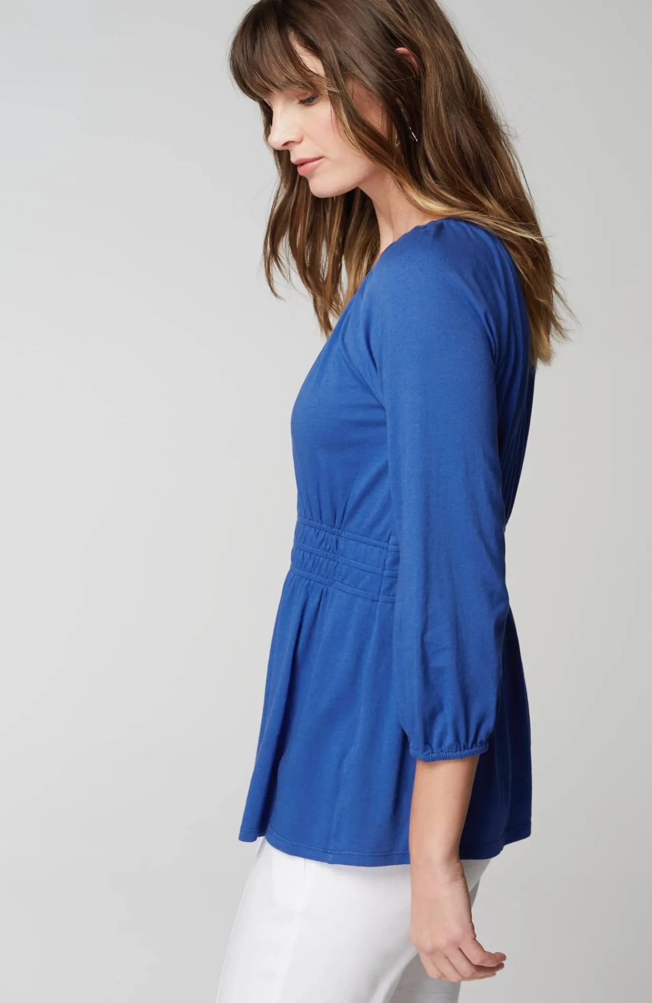 J.Jill Elastic-Waist Top New