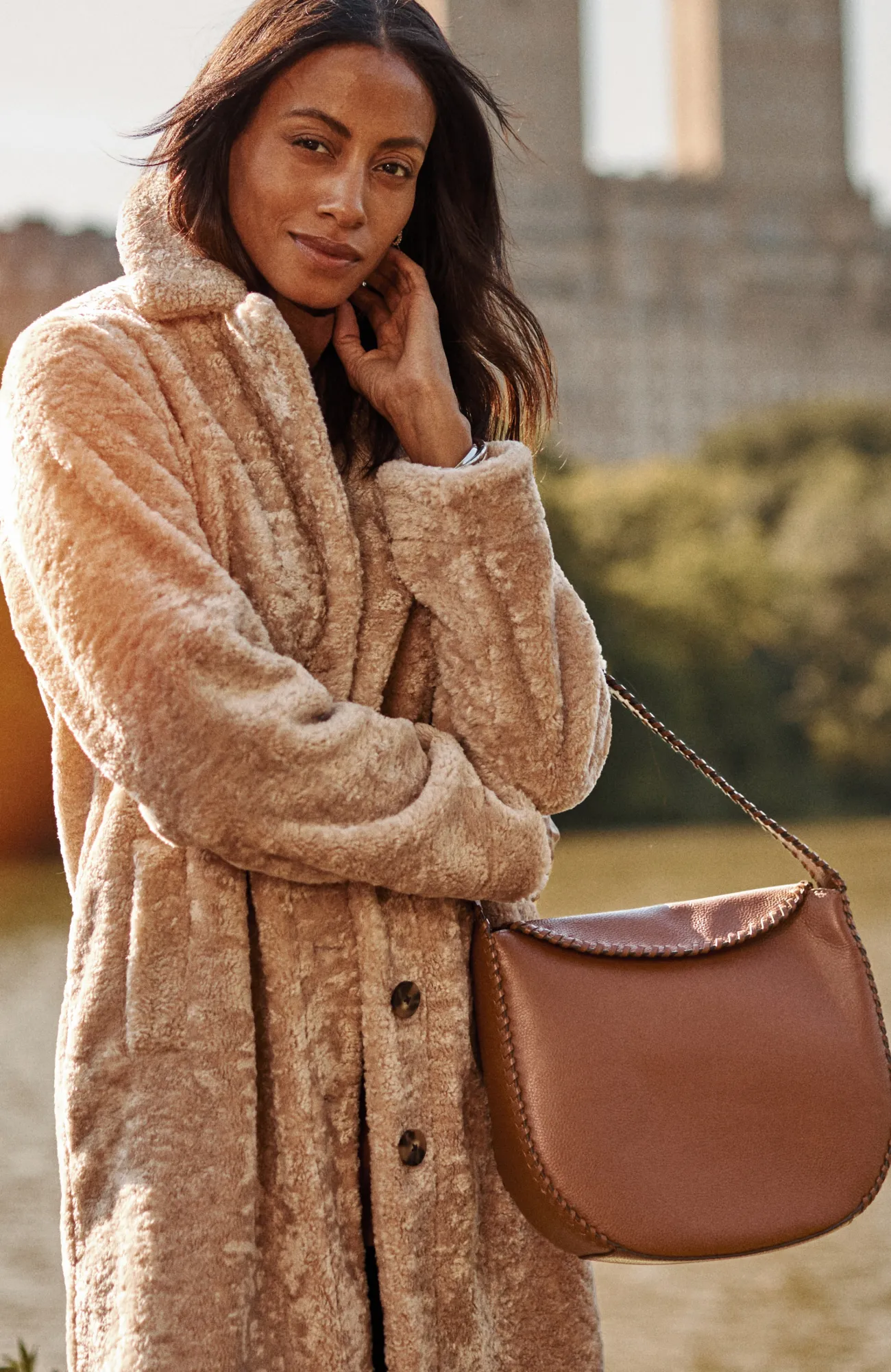 J.Jill Emilia Hobo Bag Cinnamon New