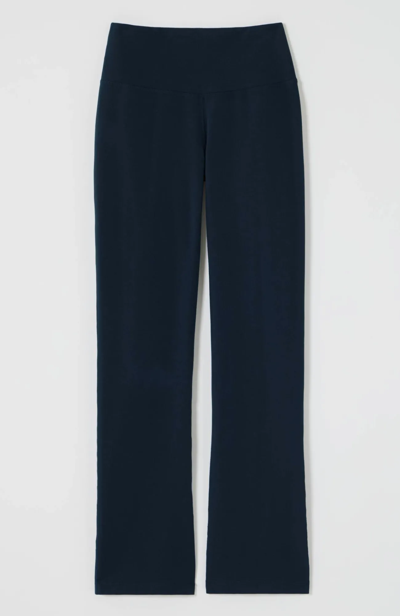 J.Jill Fit Breathe Cotton High-Rise Boot-Cut Pants Navy Blue Shop
