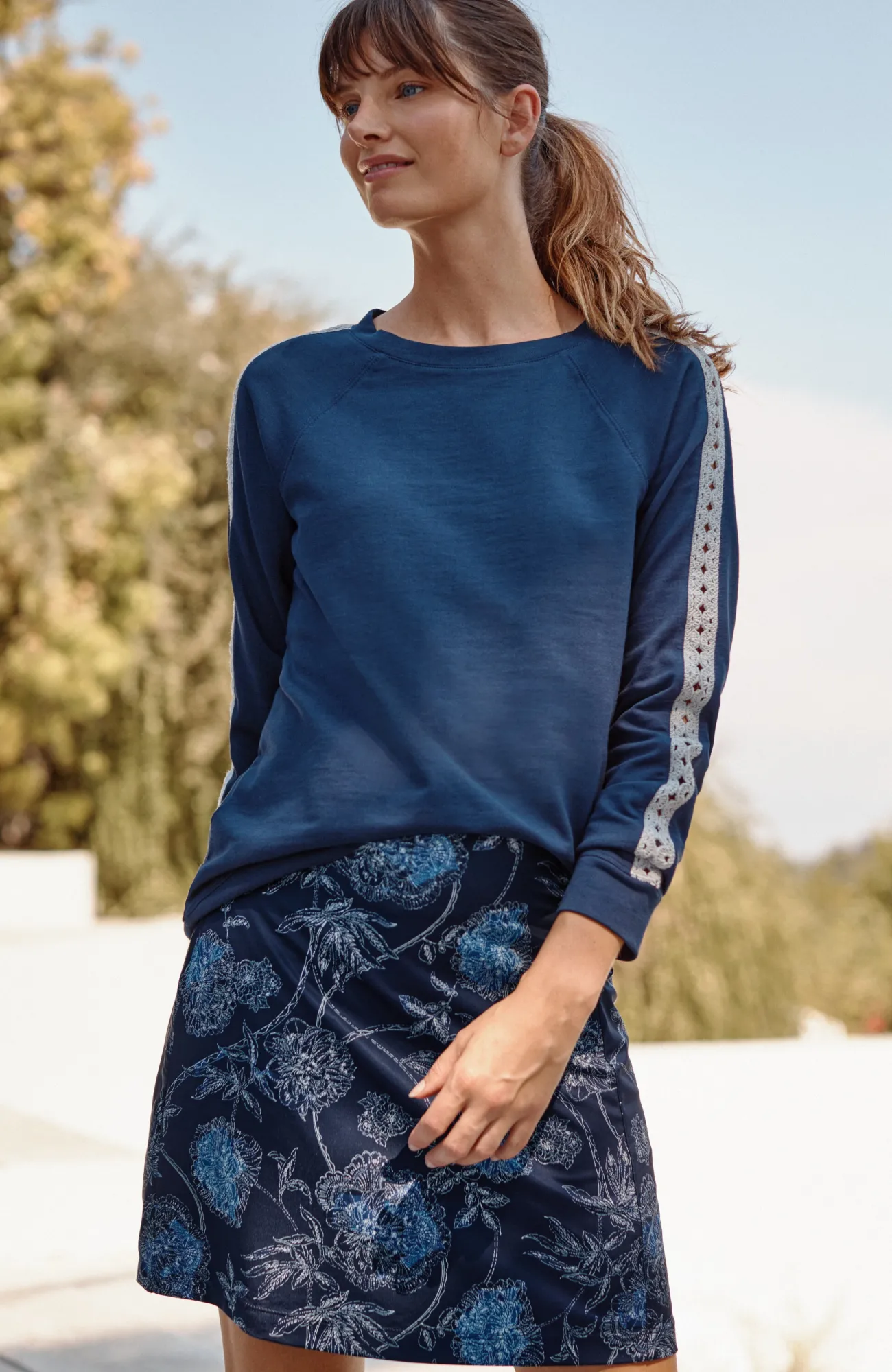 J.Jill Fit Performance Knit Skort Hot