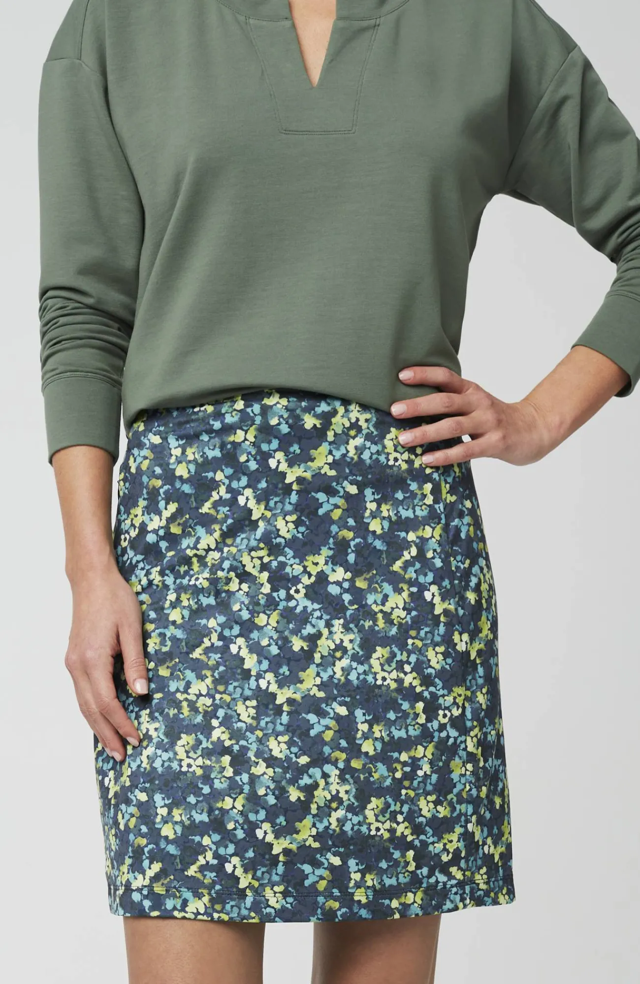 J.Jill Fit Performance Knit Skort Hot