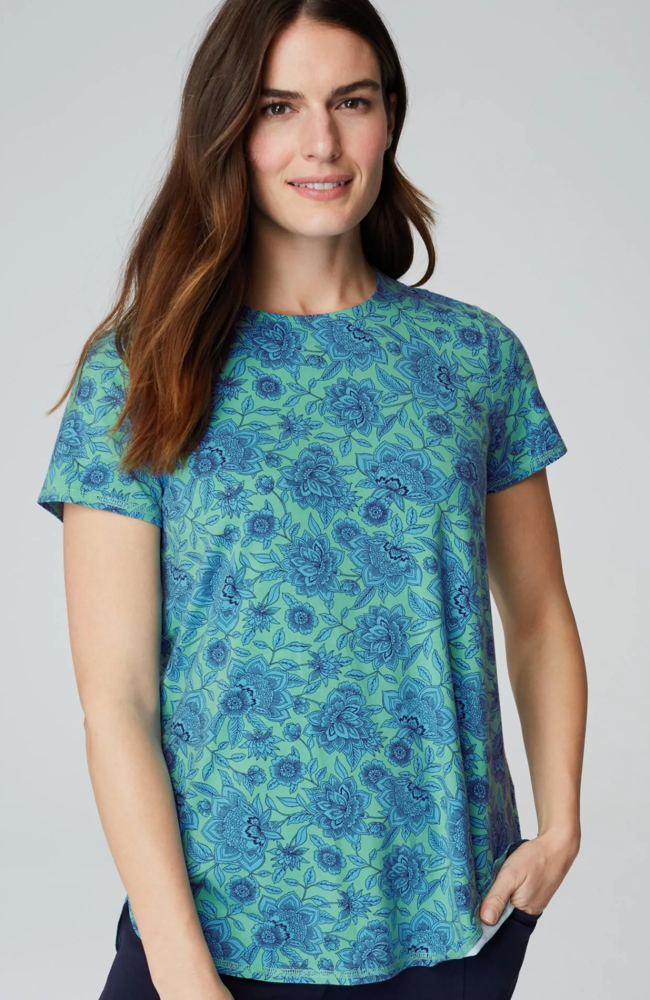 J.Jill Fit Progress Shirttail Tee Discount