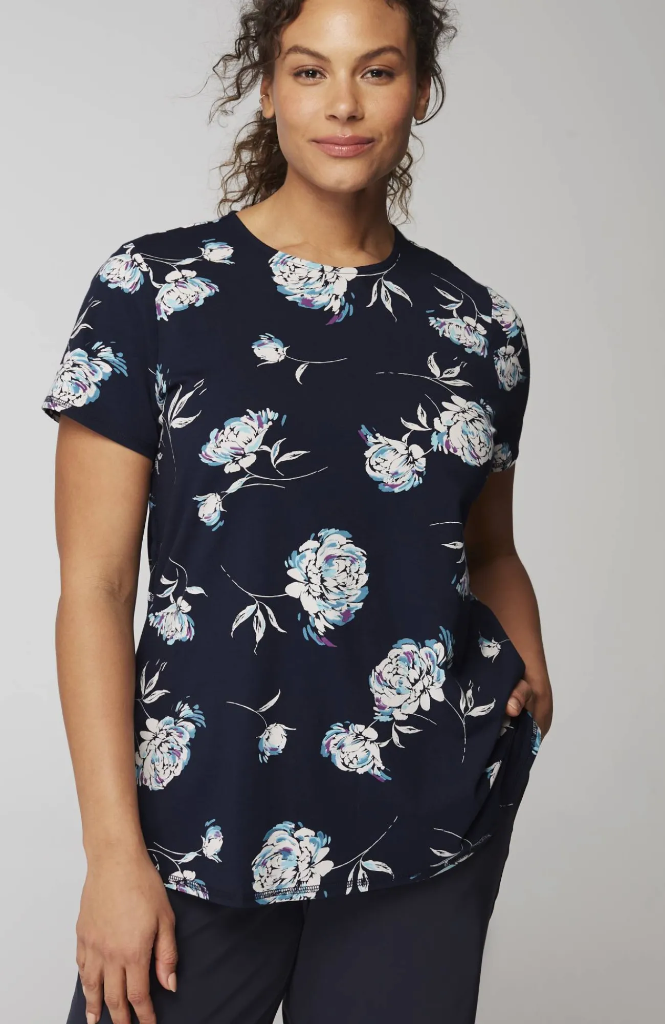 J.Jill Fit Progress Shirttail Tee Discount