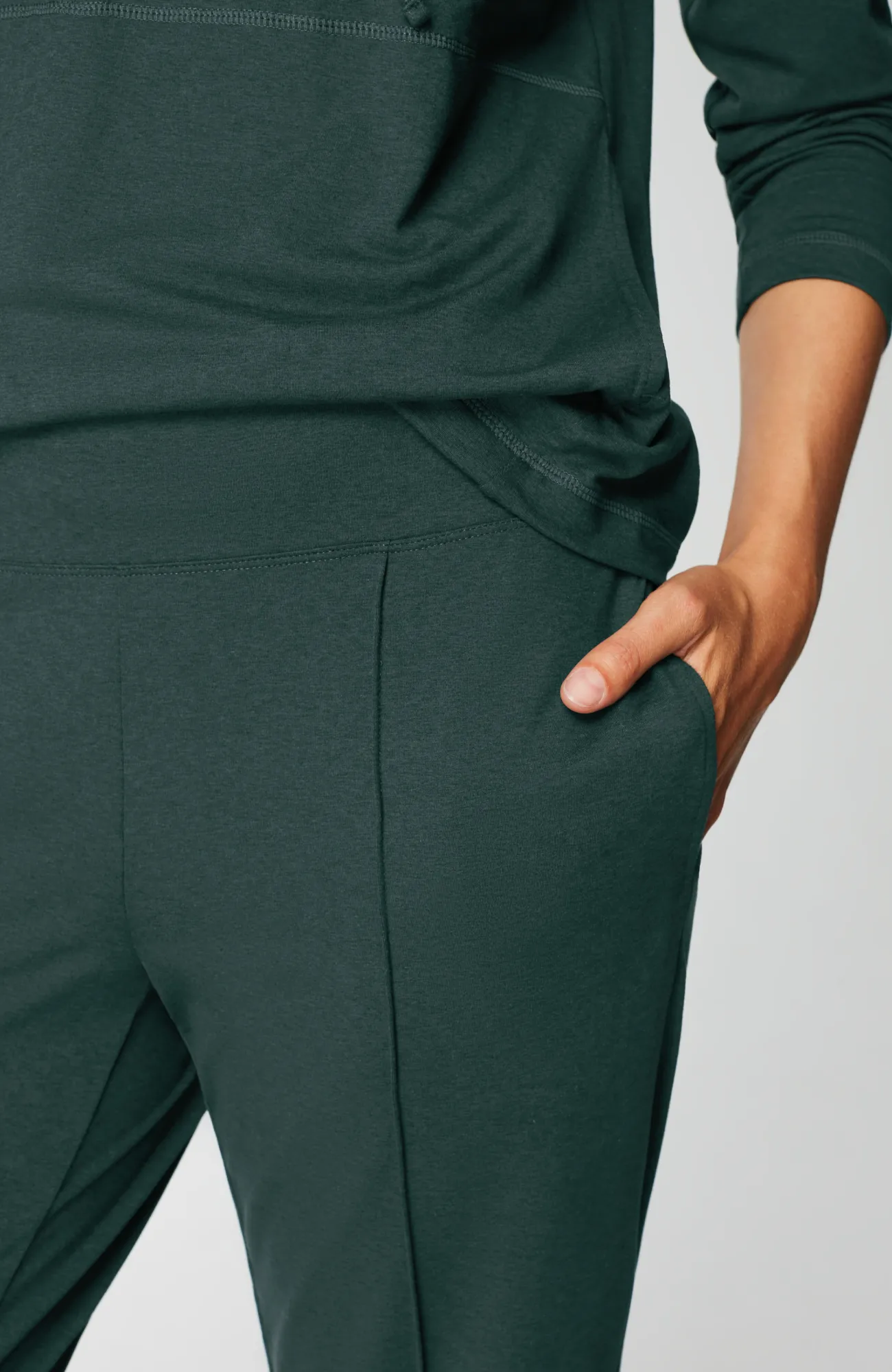 J.Jill Fit Supreme-Stretch Pintucked Slim-Leg Pants Pine Multi Shop