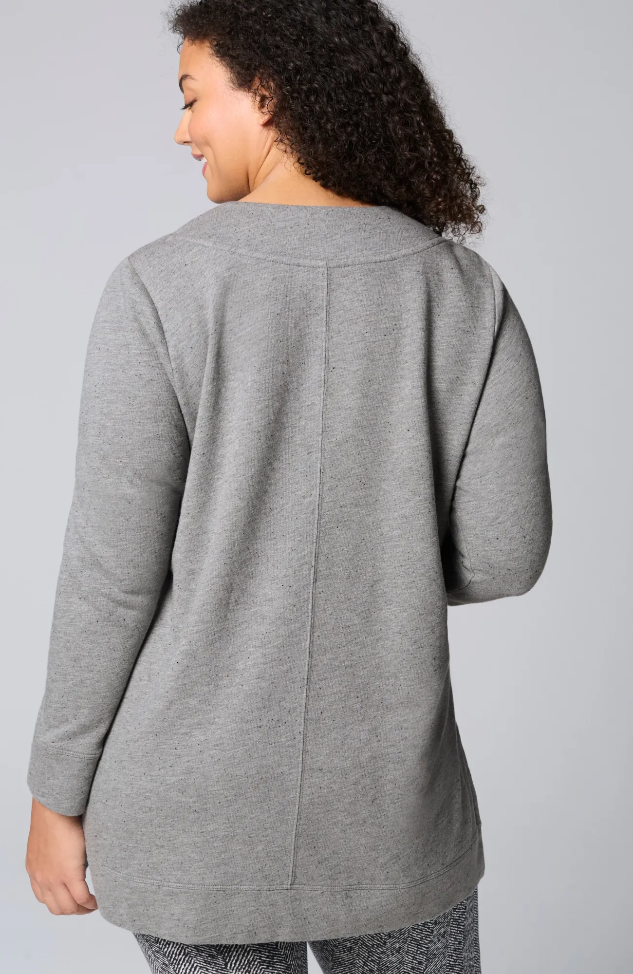 J.Jill Fit Tweeded French Terry Side-Slit Tunic Cheap