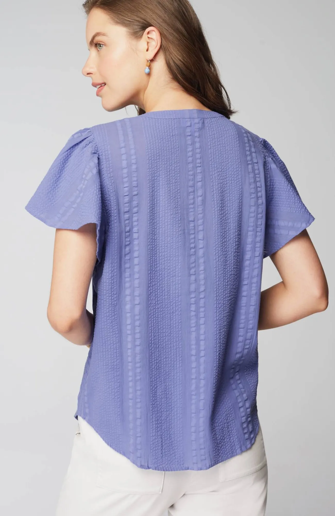 J.Jill Geometrically Embroidered Textured Top Shop