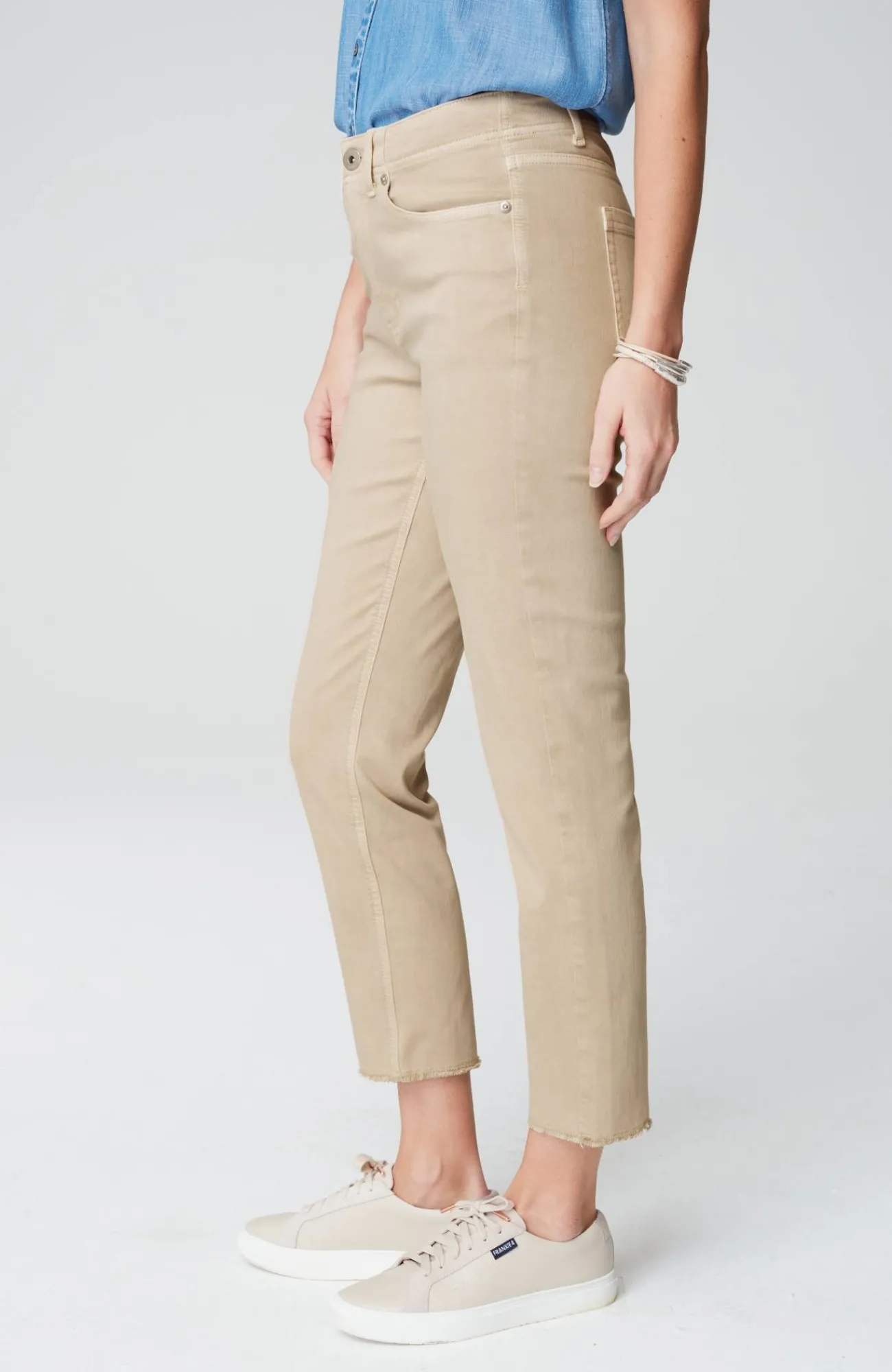 J.Jill High-Rise Fringe-Hem Crops Shop