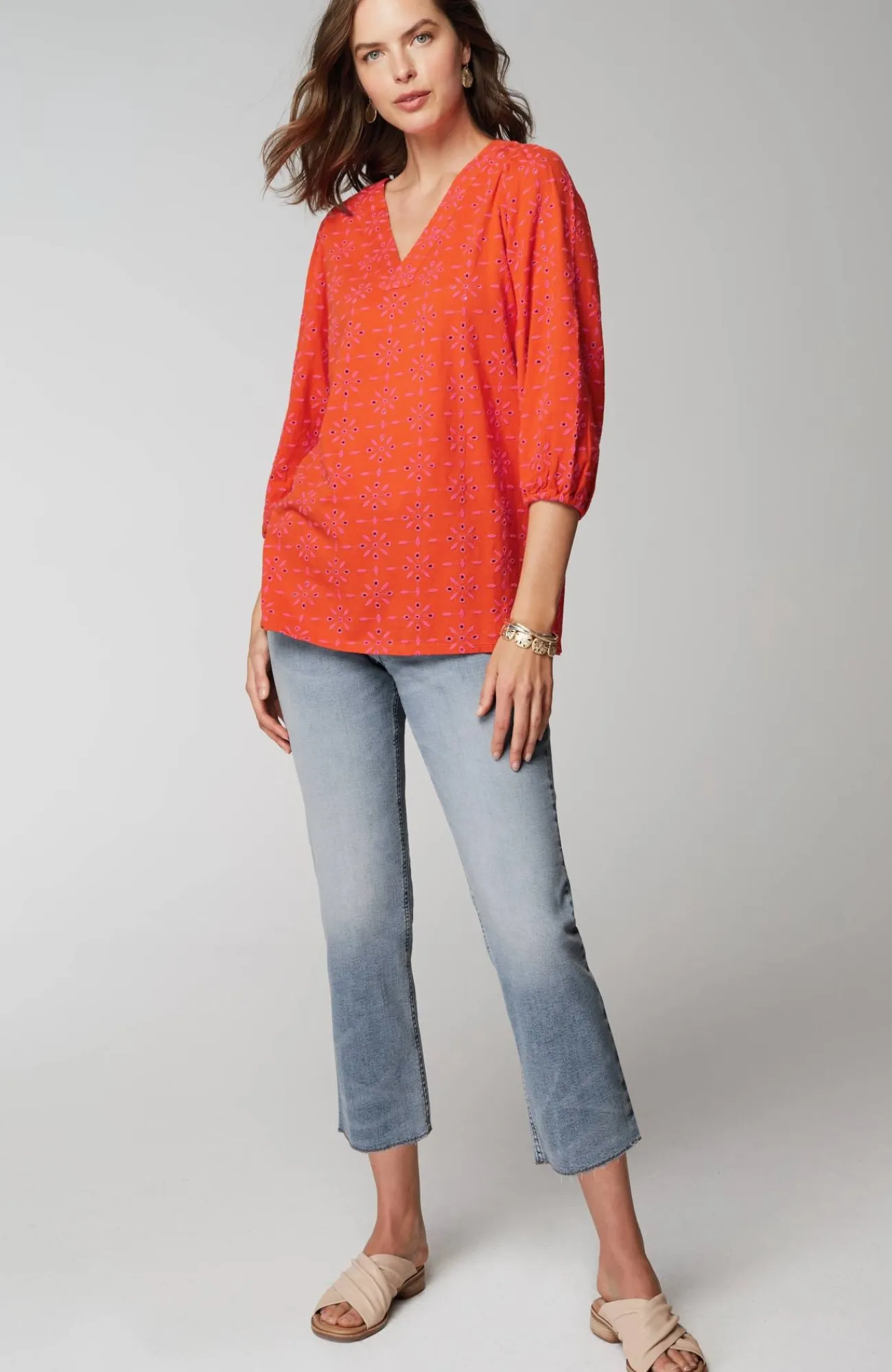 J.Jill High-Rise Fringe-Hem Crops Shop
