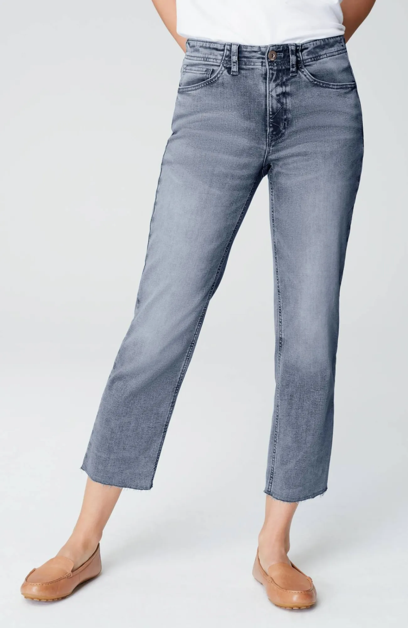 J.Jill High-Rise Fringe-Hem Crops Shop