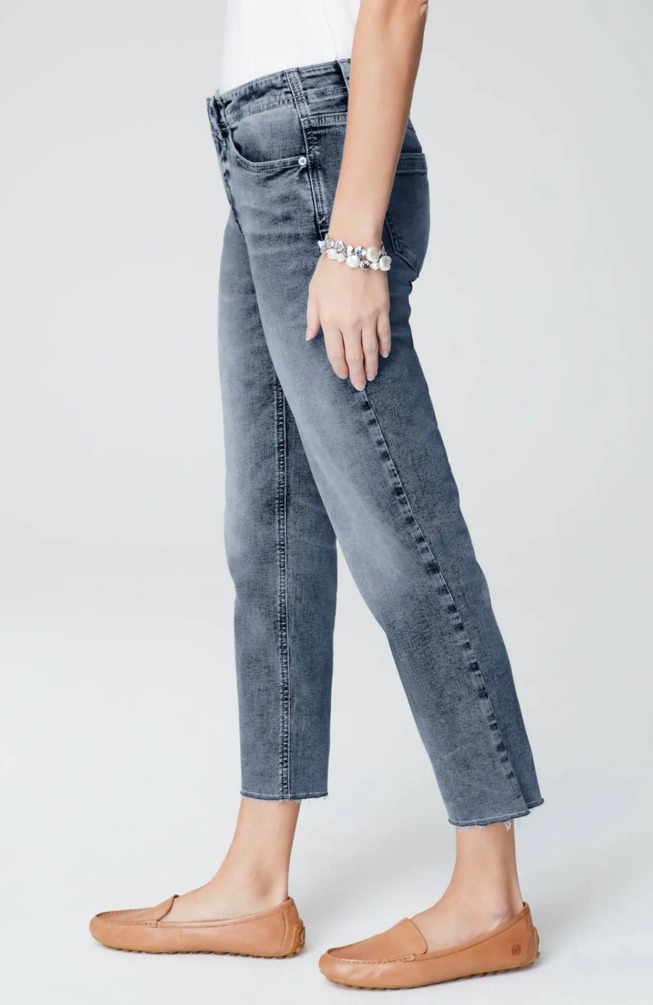 J.Jill High-Rise Fringe-Hem Crops Shop