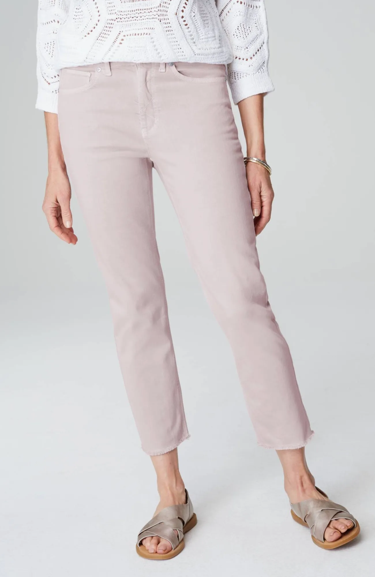 J.Jill High-Rise Fringe-Hem Crops Shop