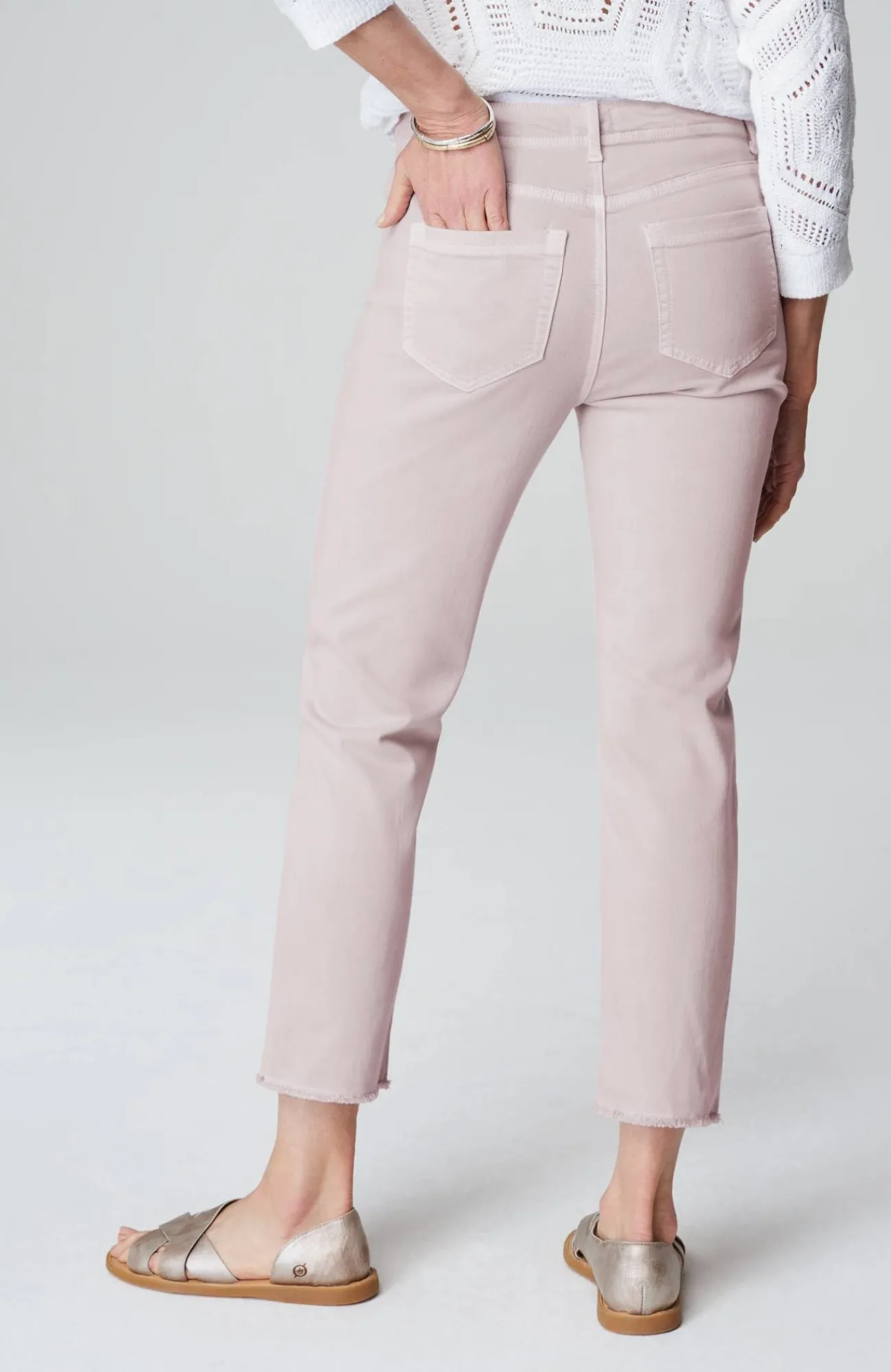 J.Jill High-Rise Fringe-Hem Crops Shop