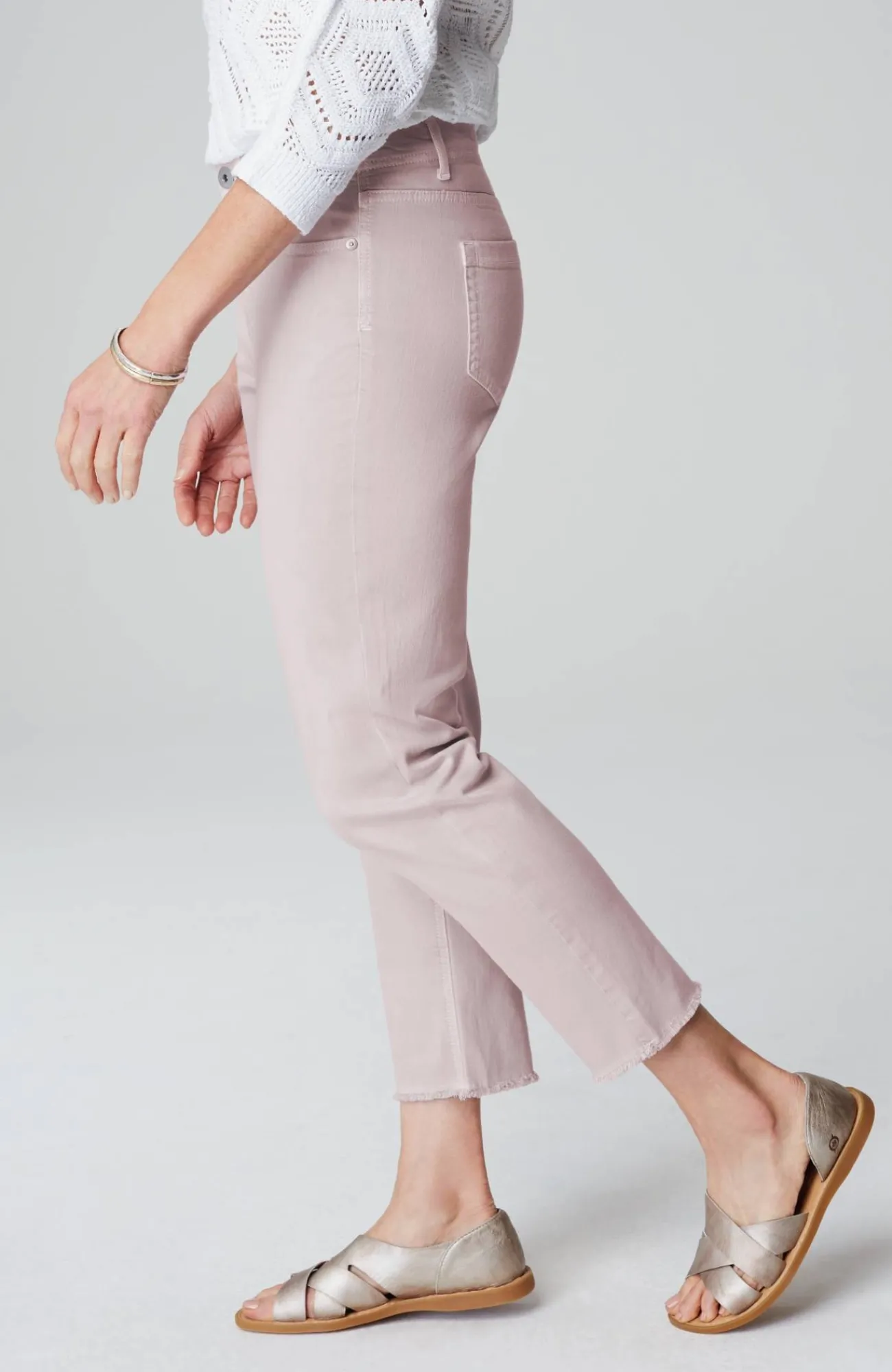 J.Jill High-Rise Fringe-Hem Crops Shop