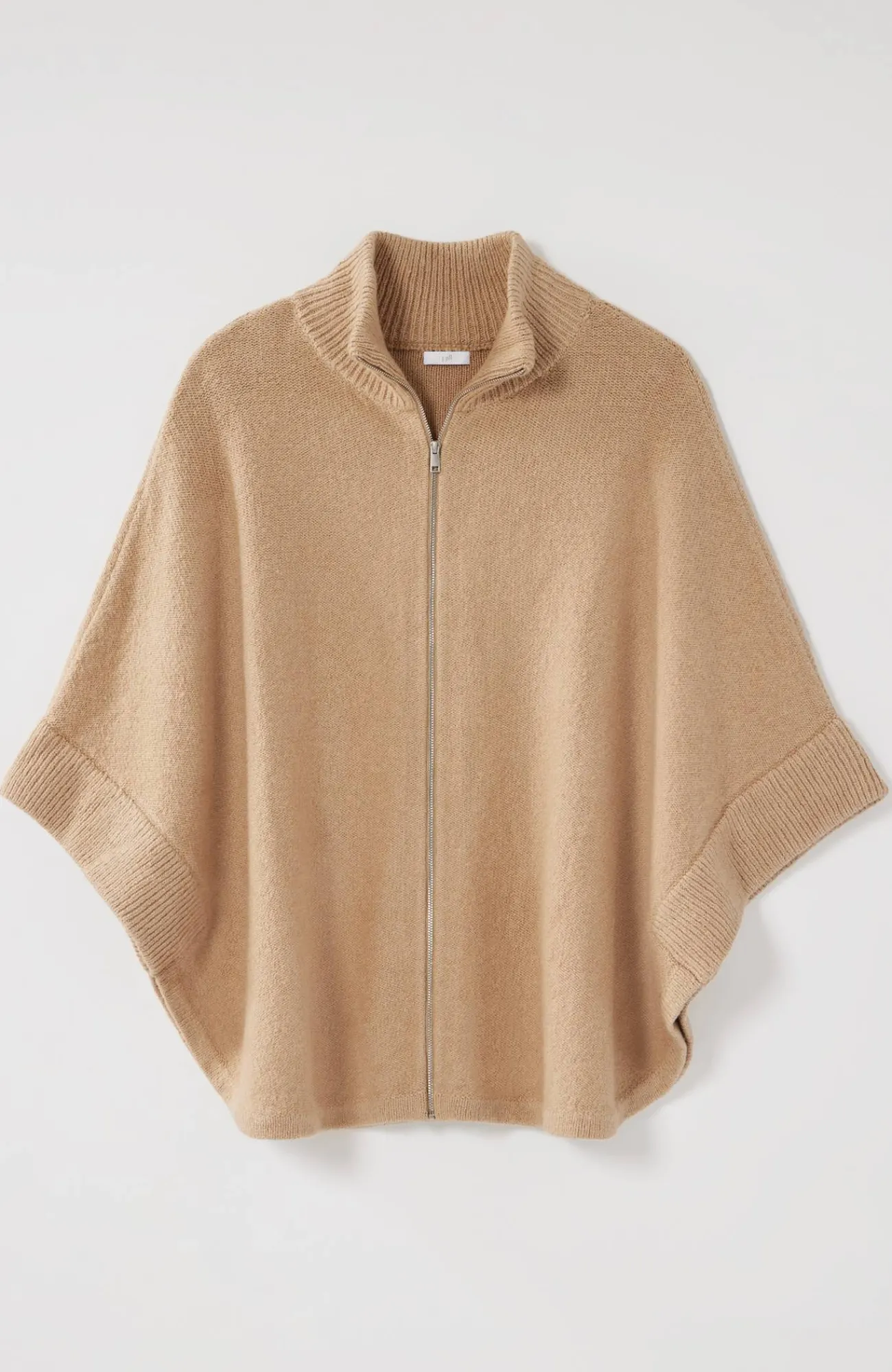 J.Jill Jacquard-Knit Zip-Up Poncho Fashion