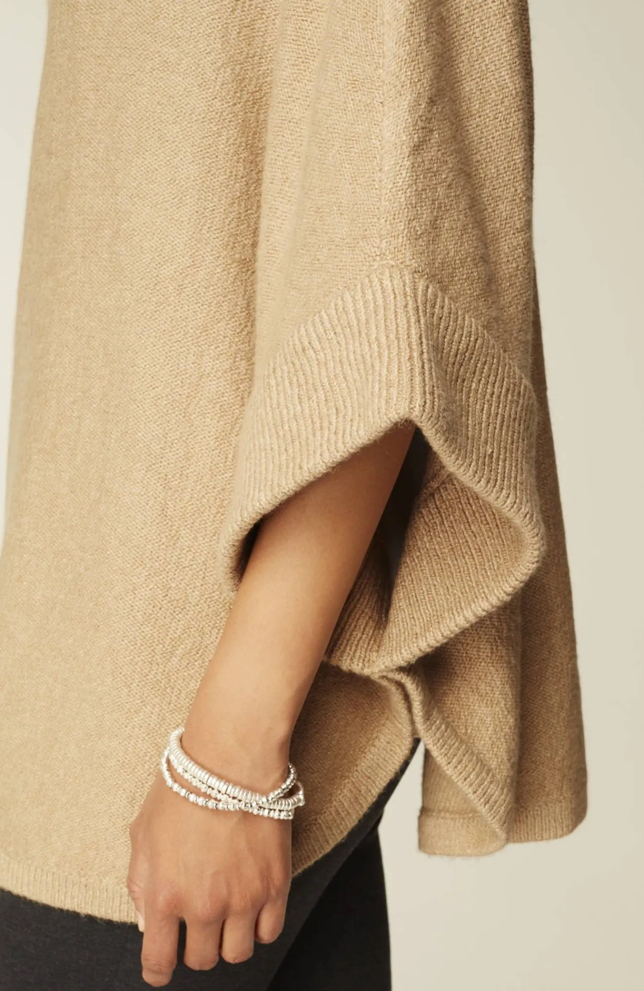 J.Jill Jacquard-Knit Zip-Up Poncho Fashion