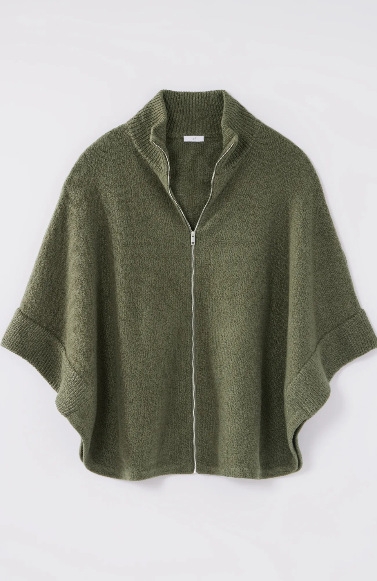 J.Jill Jacquard-Knit Zip-Up Poncho Fashion