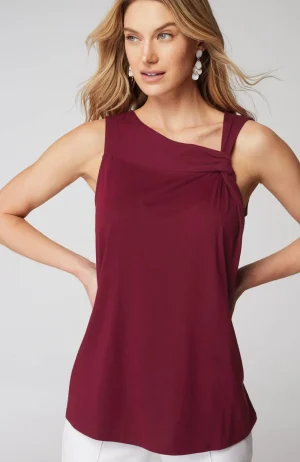 J.Jill Knotted-Shoulder Tank Shop