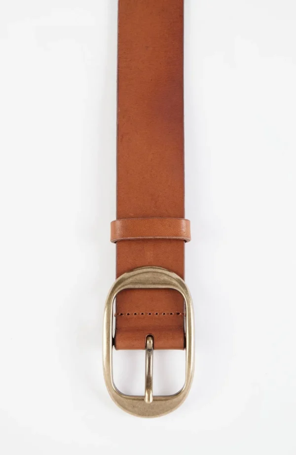 J.Jill Leather Oval-Ring Belt Cognac Store