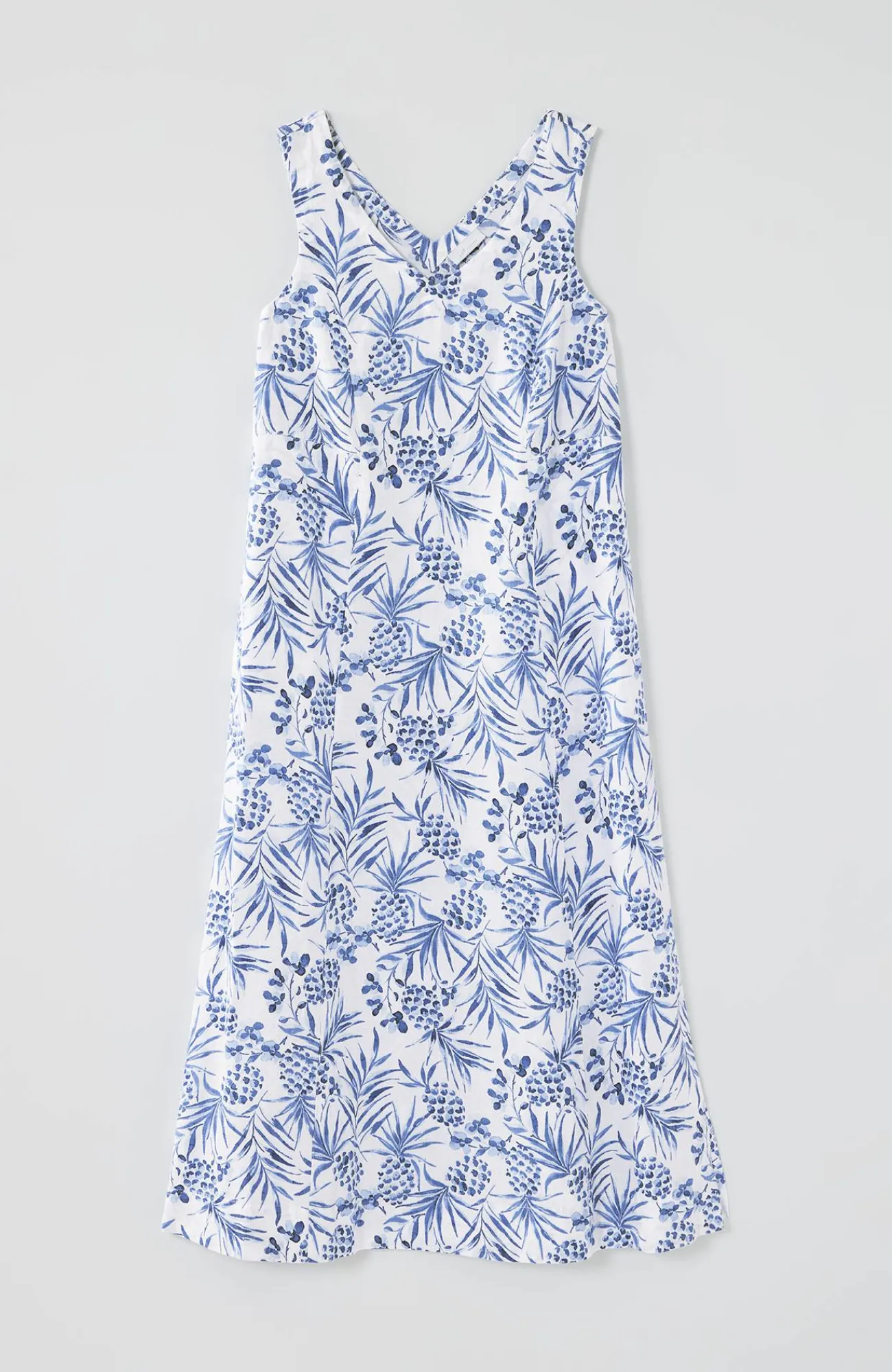 J.Jill Linen Seamed V-Neck Midi Dress Cheap
