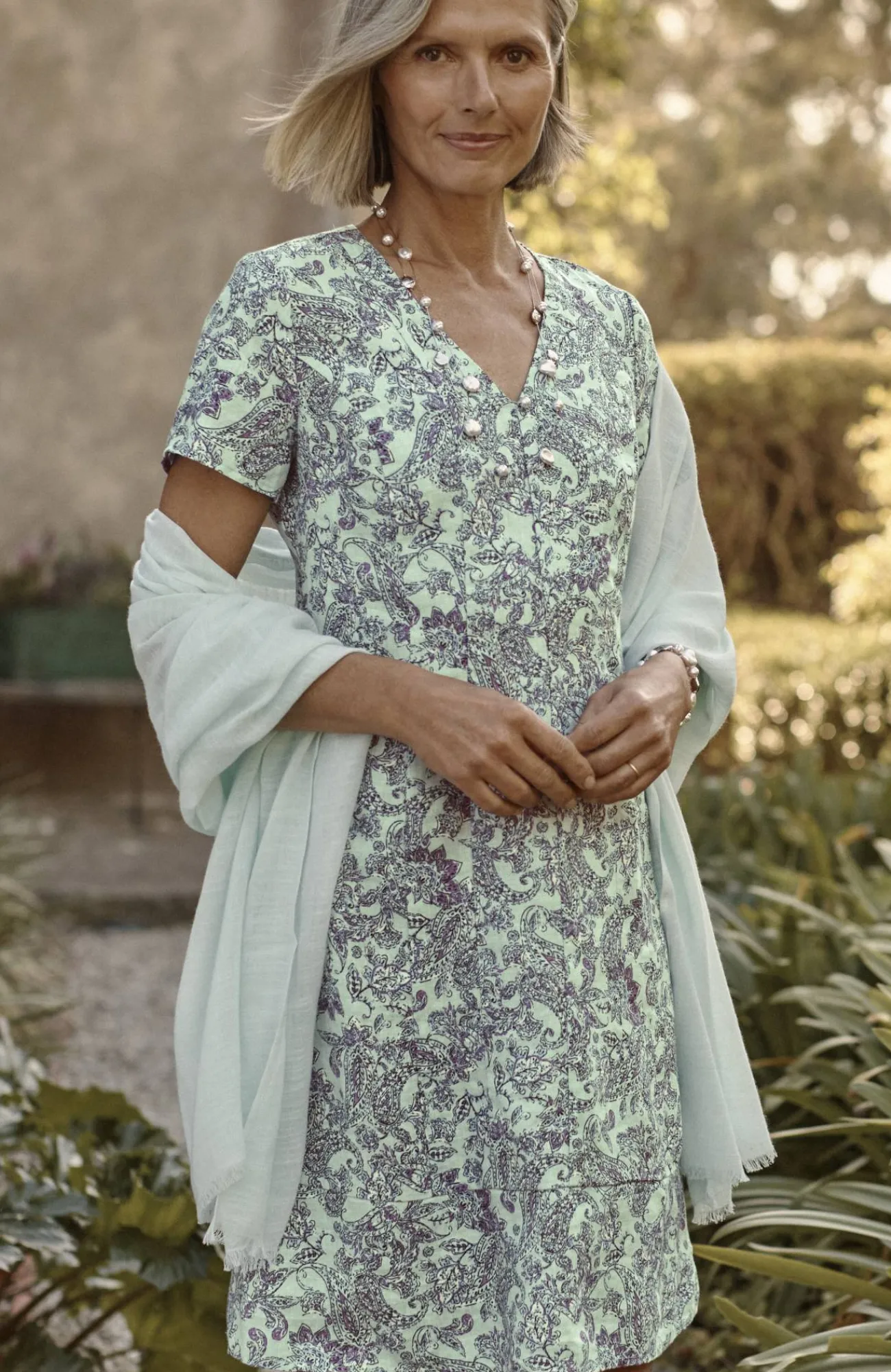 J.Jill Linen V-Neck Dress Store