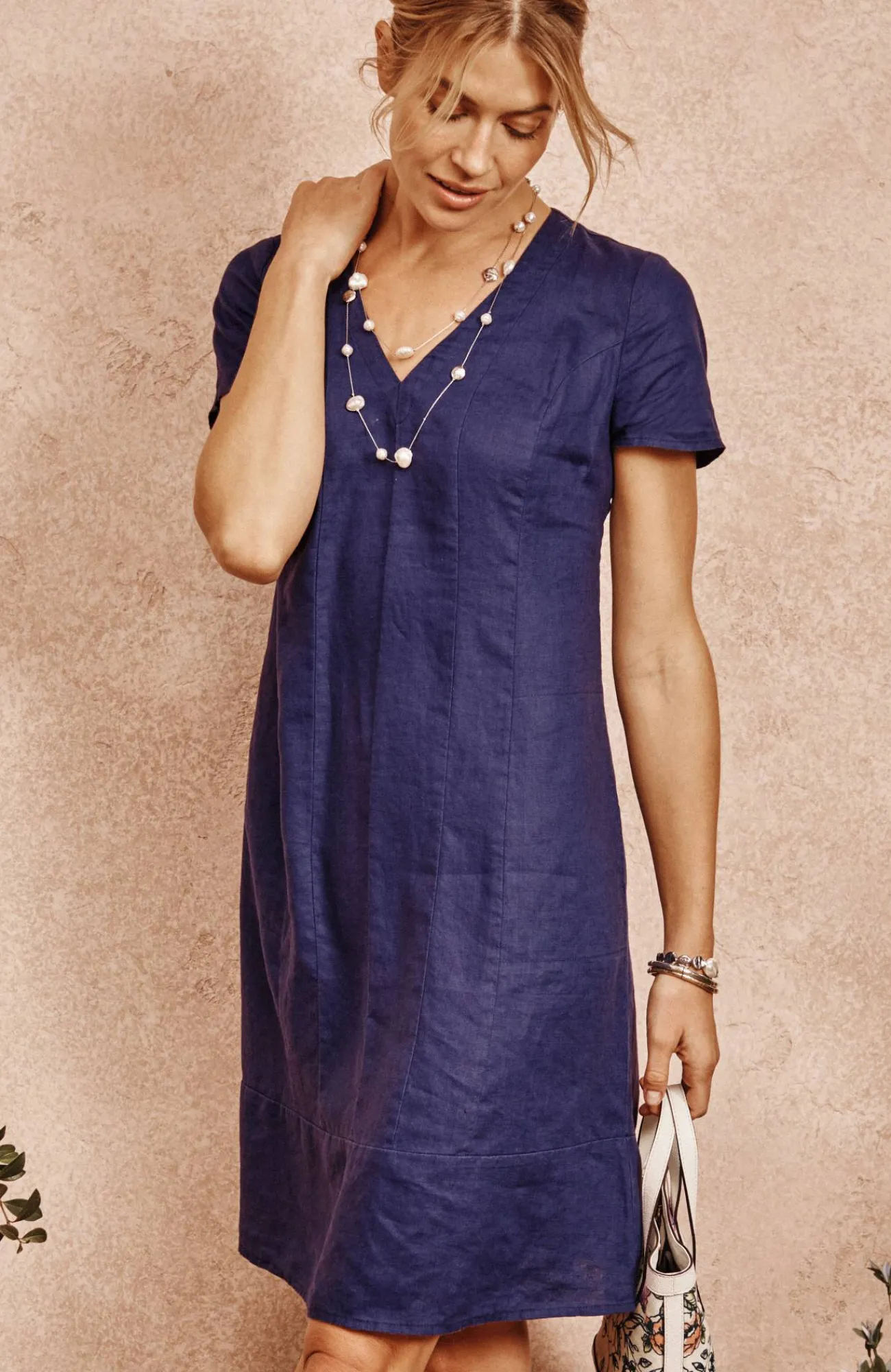 J.Jill Linen V-Neck Dress Store