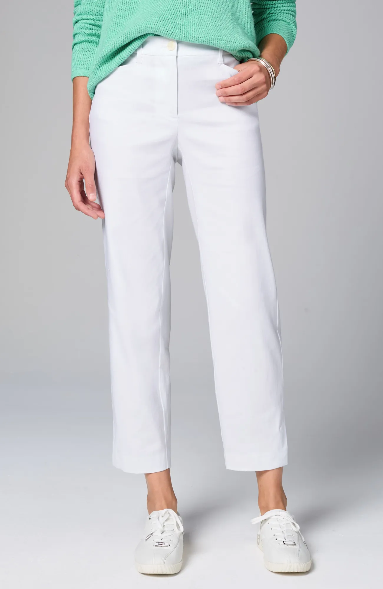 J.Jill Linen-Stretch Straight-Leg Crops Best