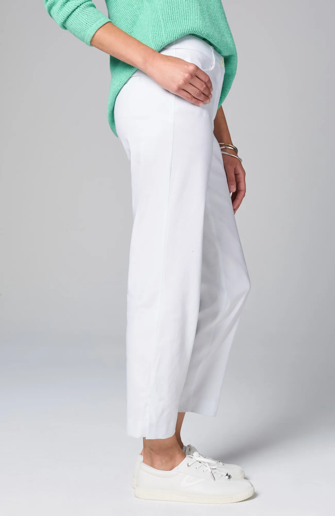 J.Jill Linen-Stretch Straight-Leg Crops Best