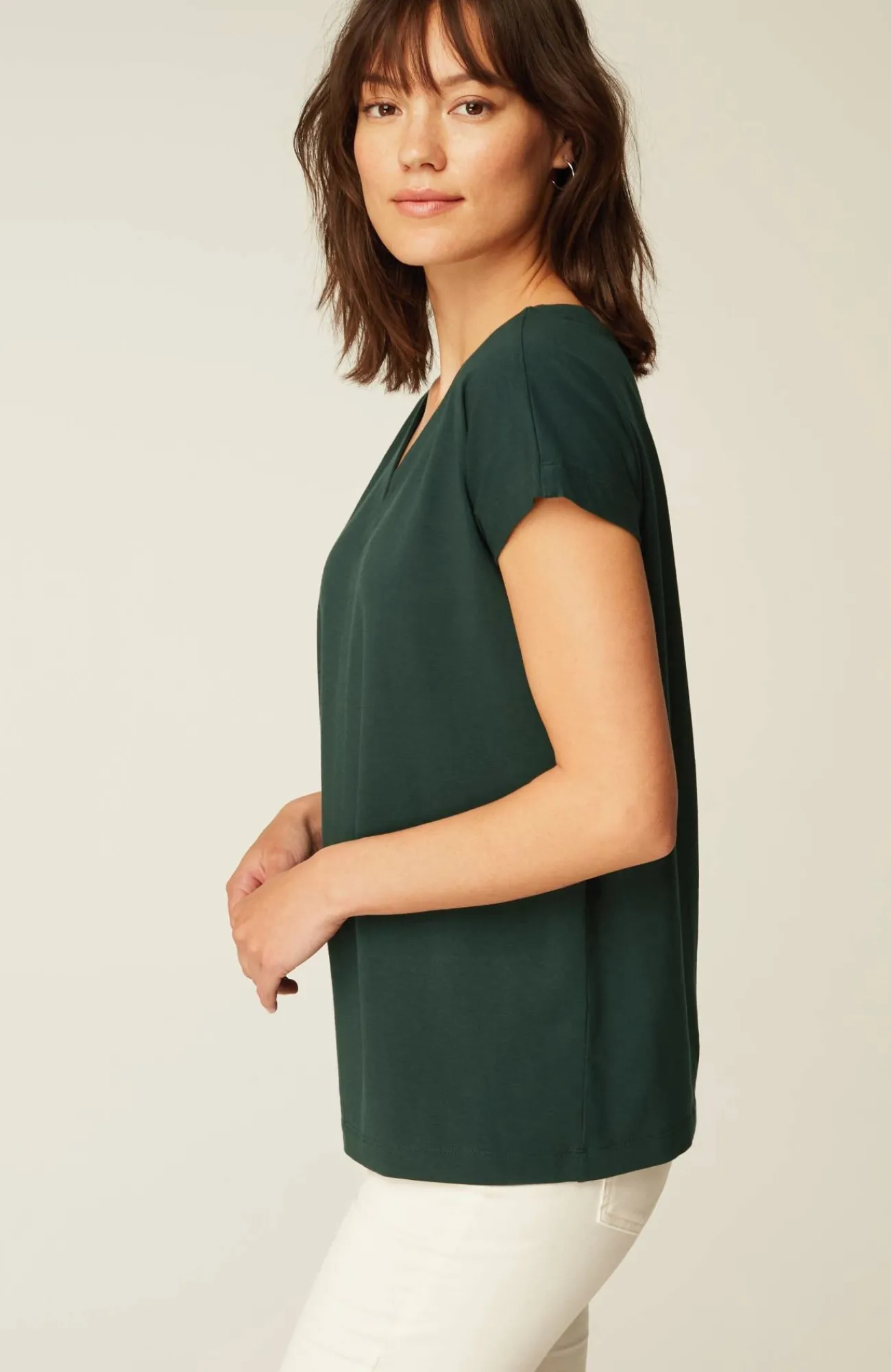 J.Jill Luxe Supima® Pleat-Back Tee Online
