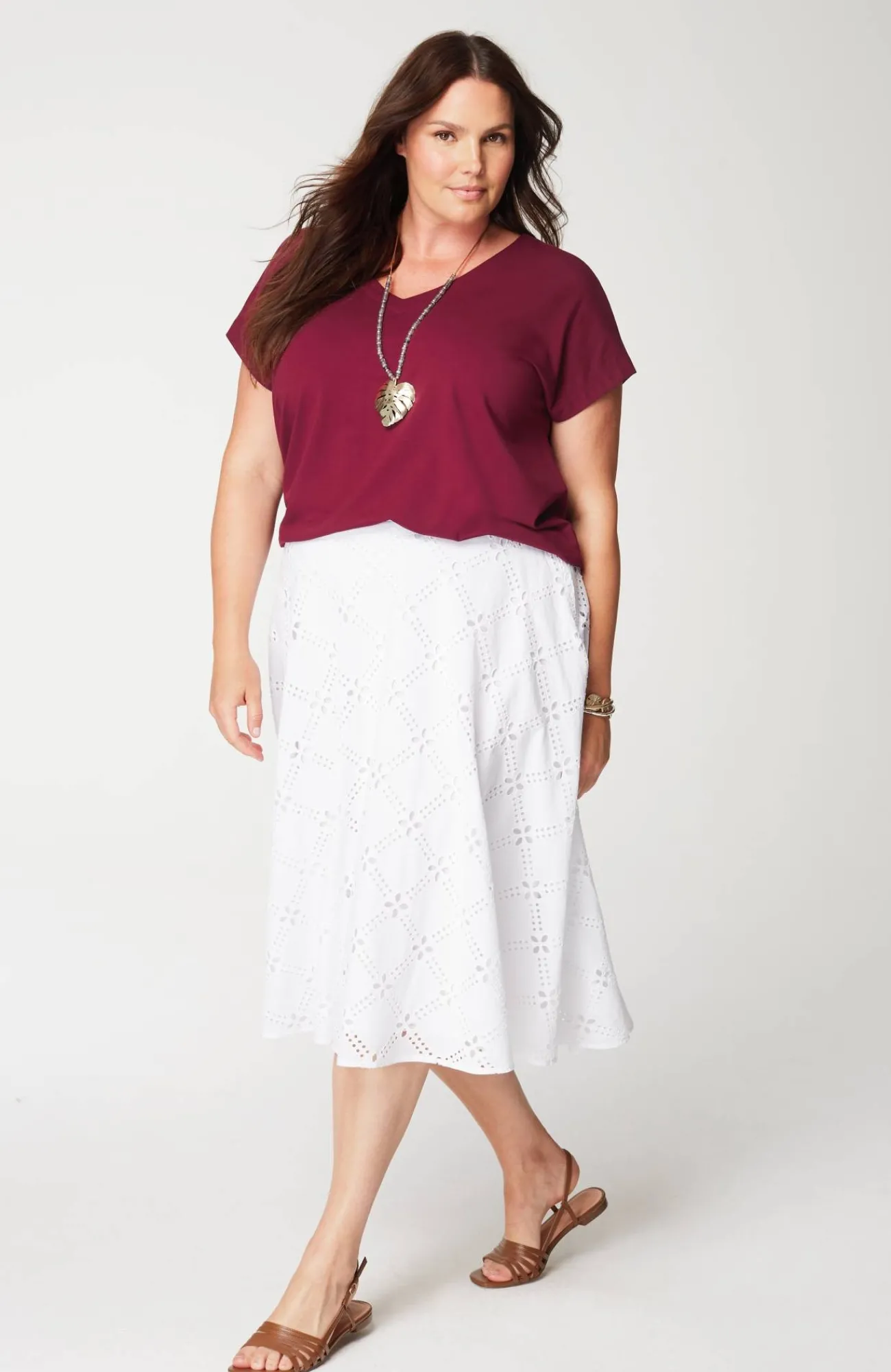 J.Jill Luxe Supima® Pleat-Back Tee Online