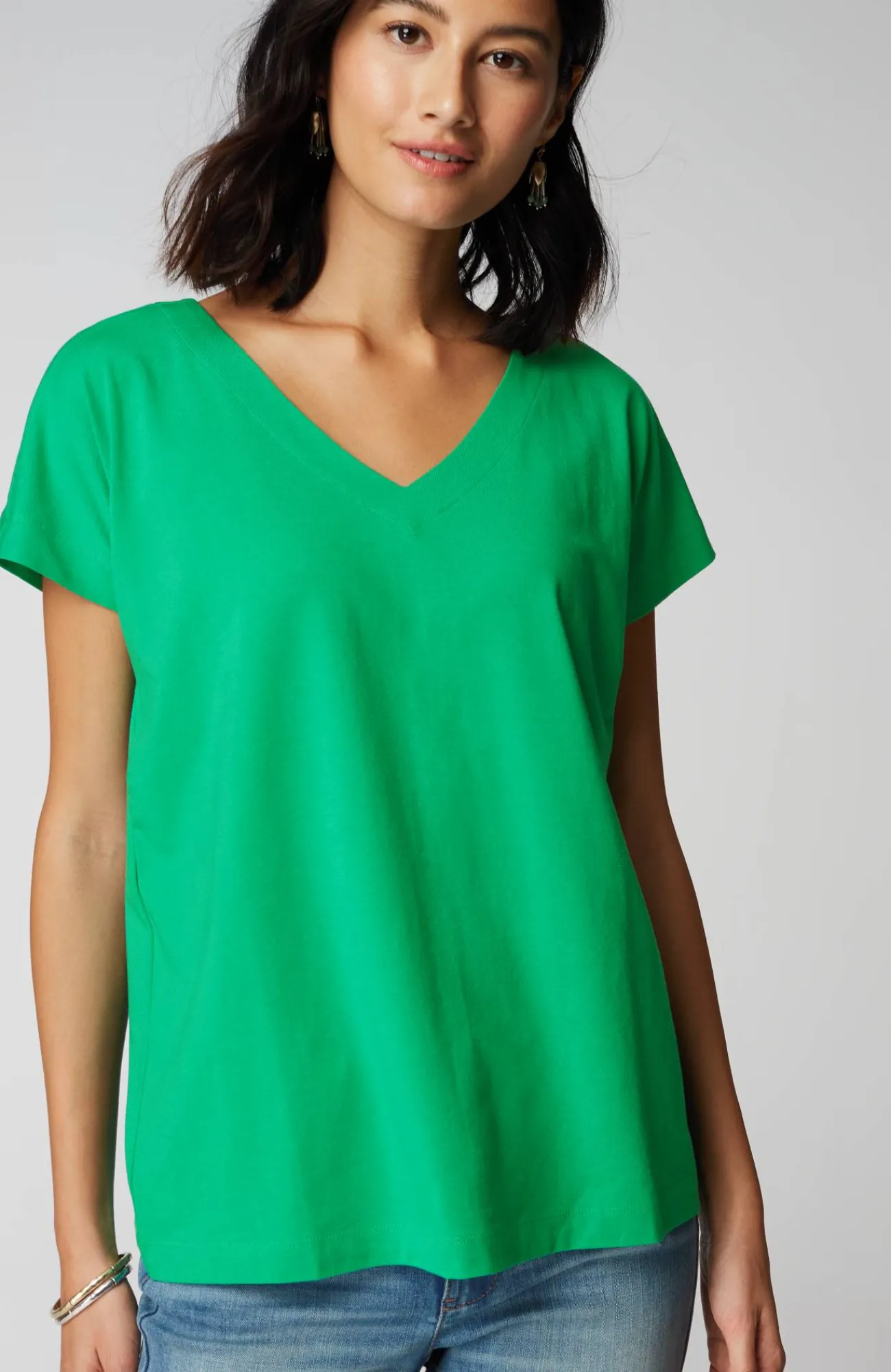J.Jill Luxe Supima® Pleat-Back Tee Online