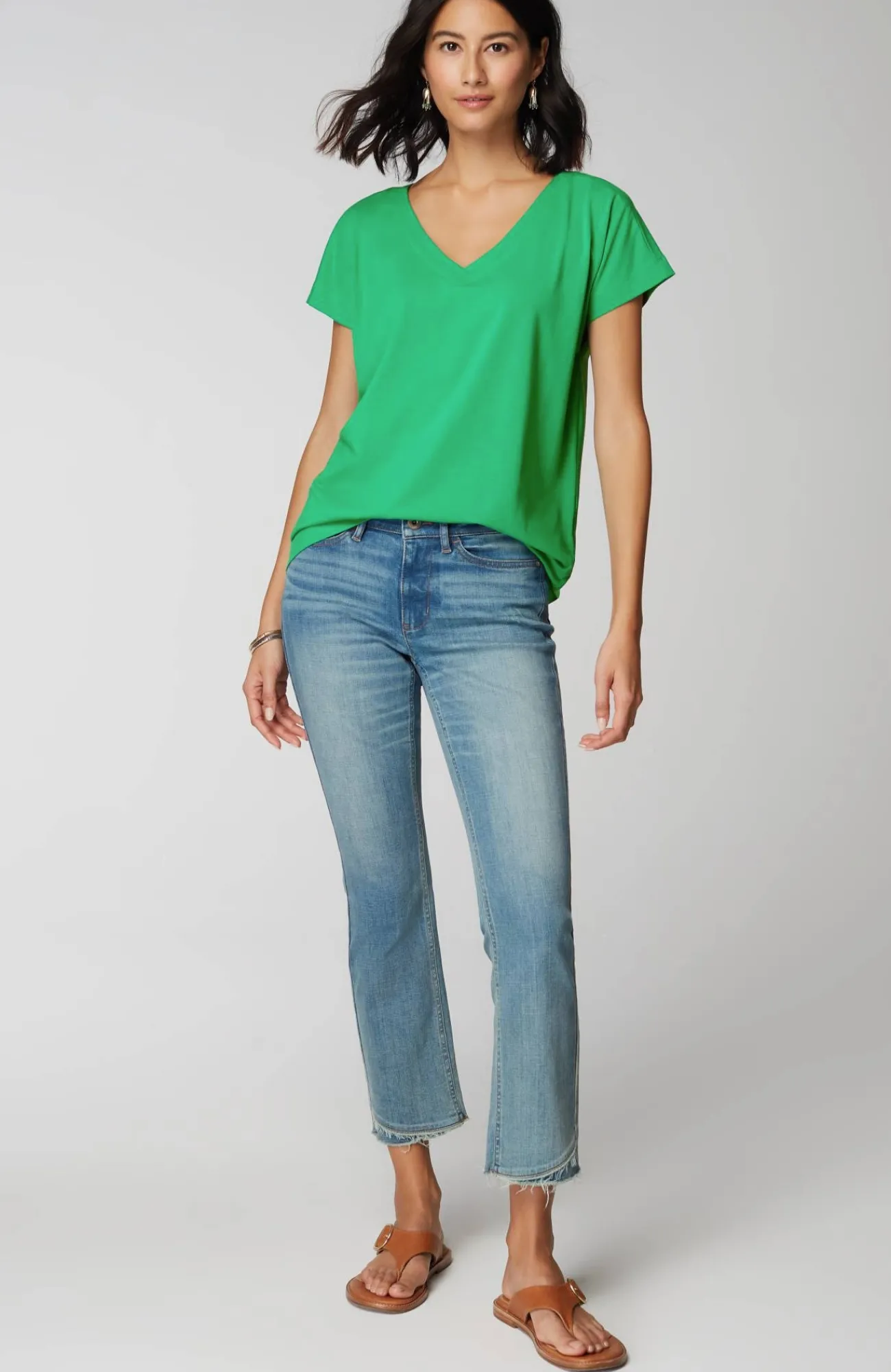 J.Jill Luxe Supima® Pleat-Back Tee Online
