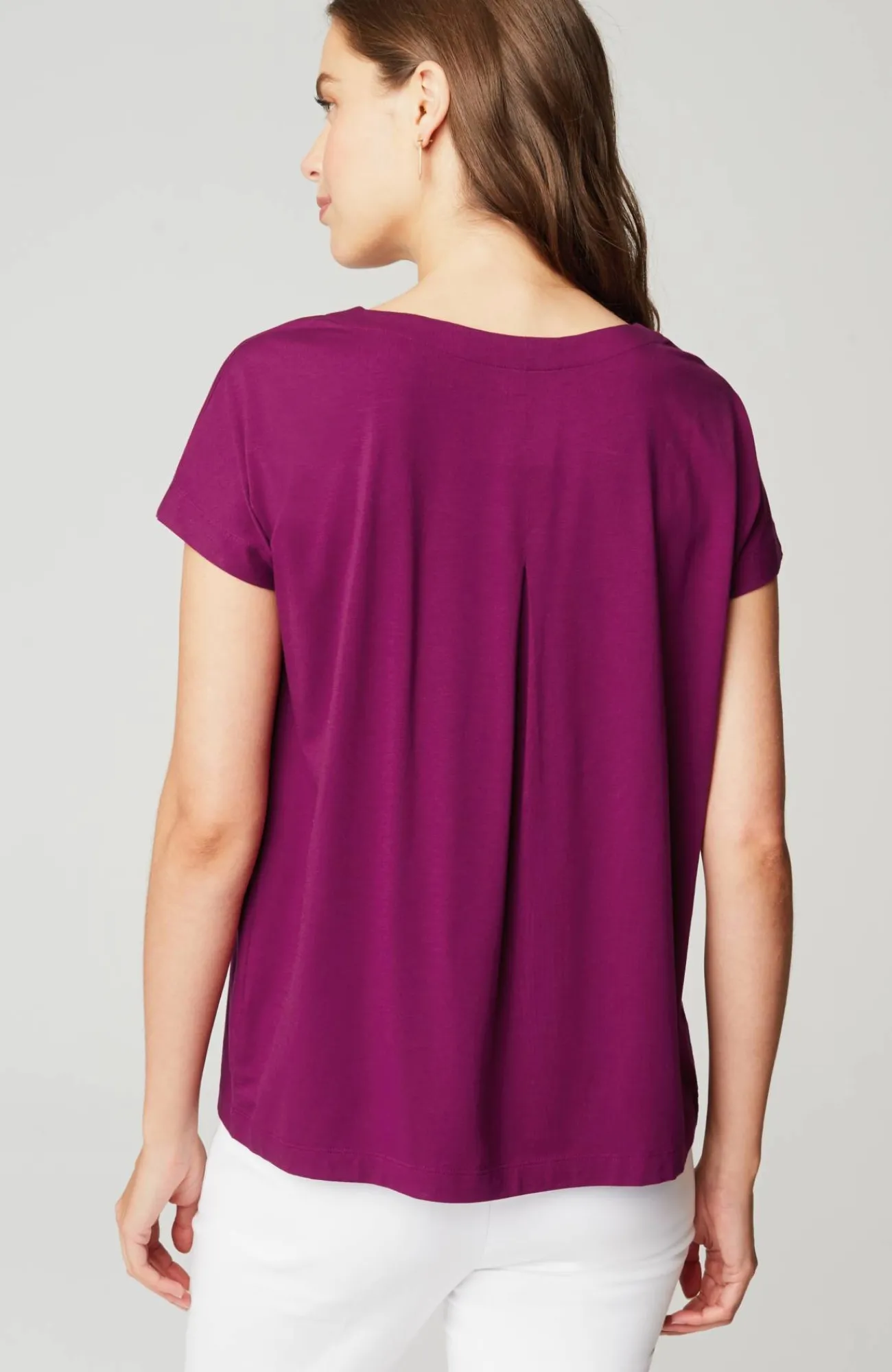 J.Jill Luxe Supima® Pleat-Back Tee Online