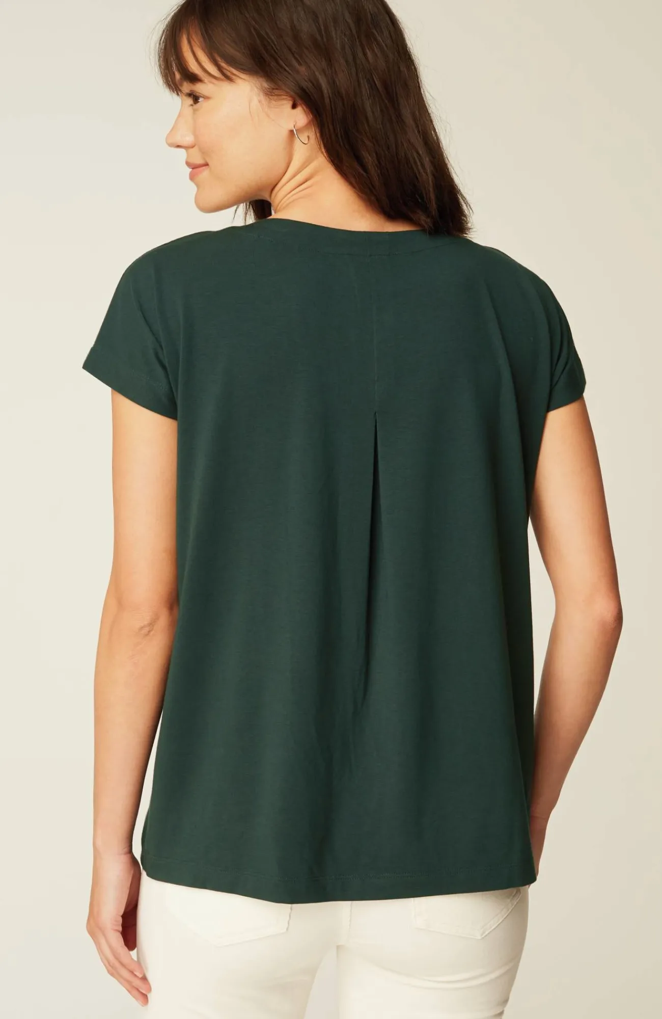 J.Jill Luxe Supima® Pleat-Back Tee Online